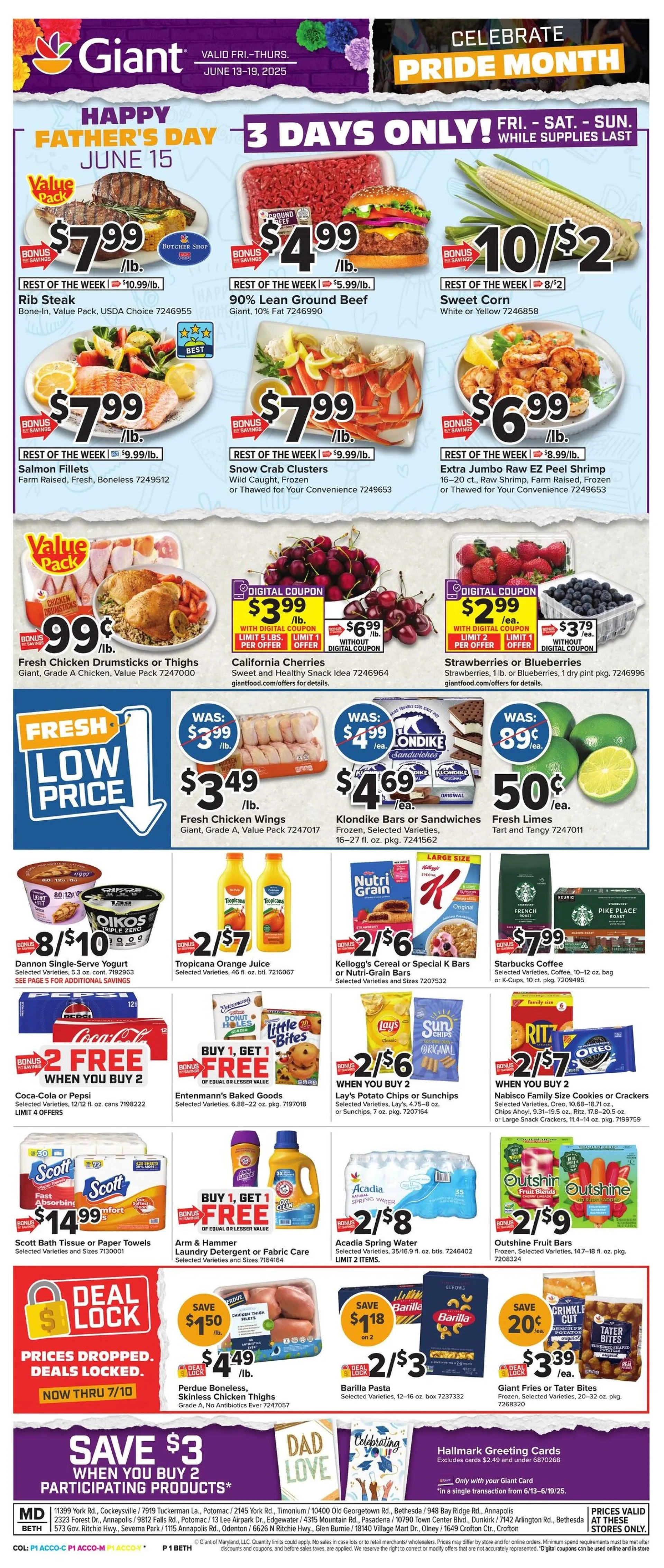Weekly ad  Giant Food weekly ads from June 13 to June 19 2025 - Page 1
