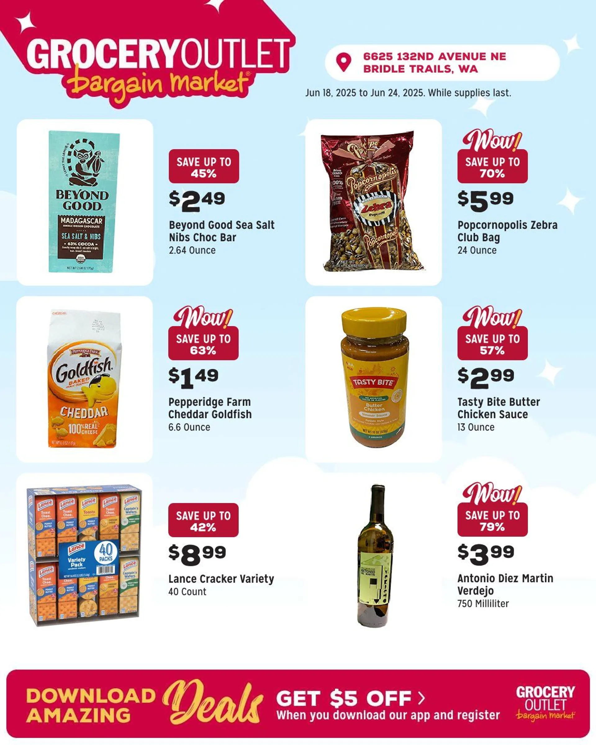 Weekly ad  Grocery Outlet Sales from June 18 to June 24 2025 - Page 1