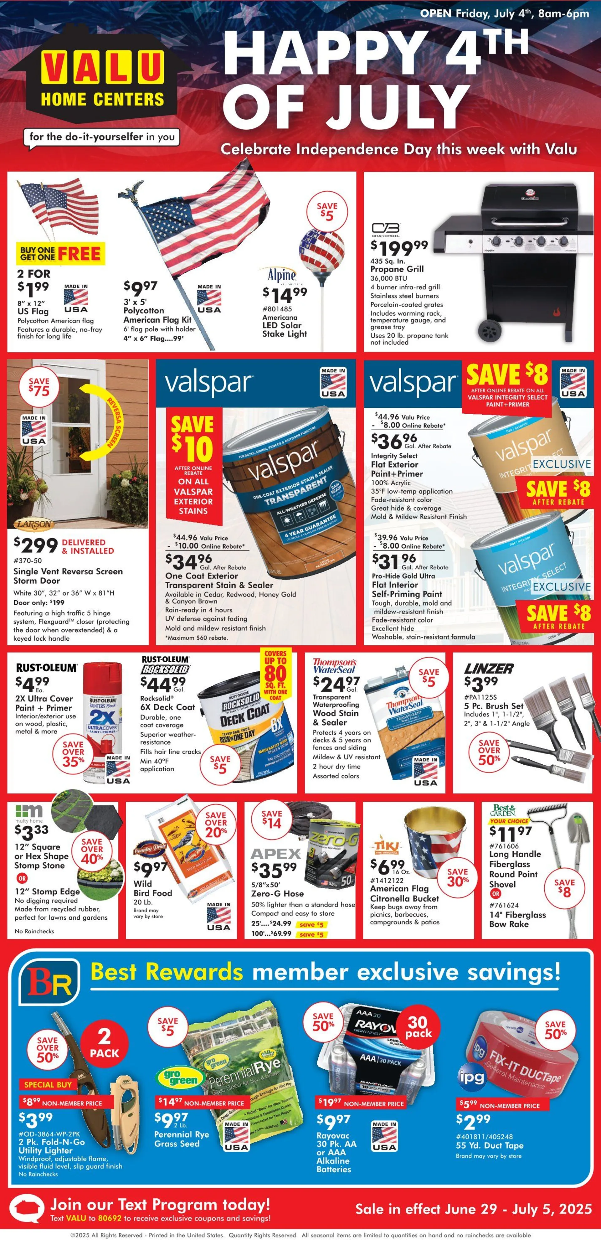 Weekly ad Valu Home Centers weekly ads from June 29 to July 5 2025 - Page 1