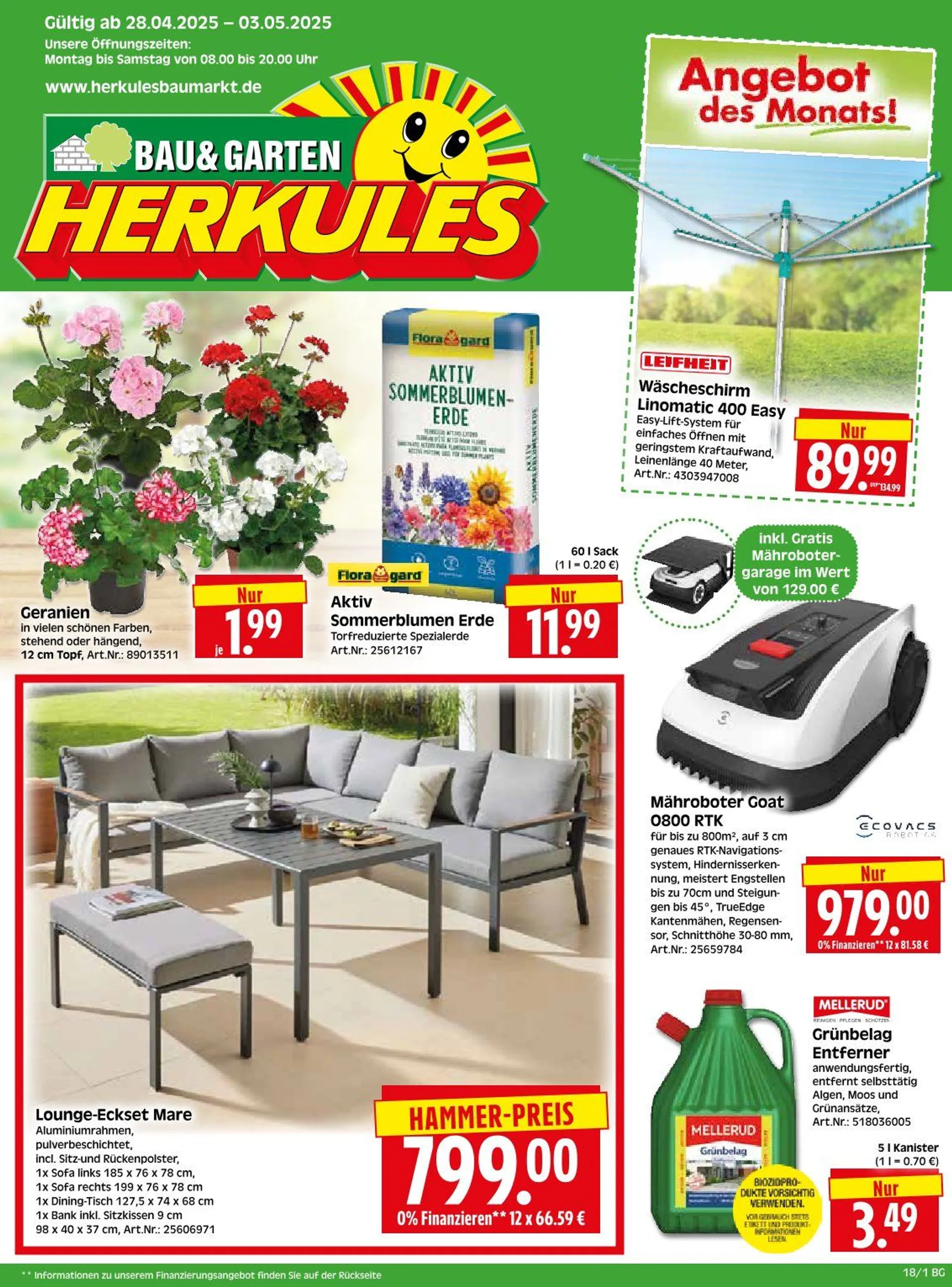 Herkules Baumarkt Angebote von 28. April bis 4. Mai 2025 - Prospekt seite 