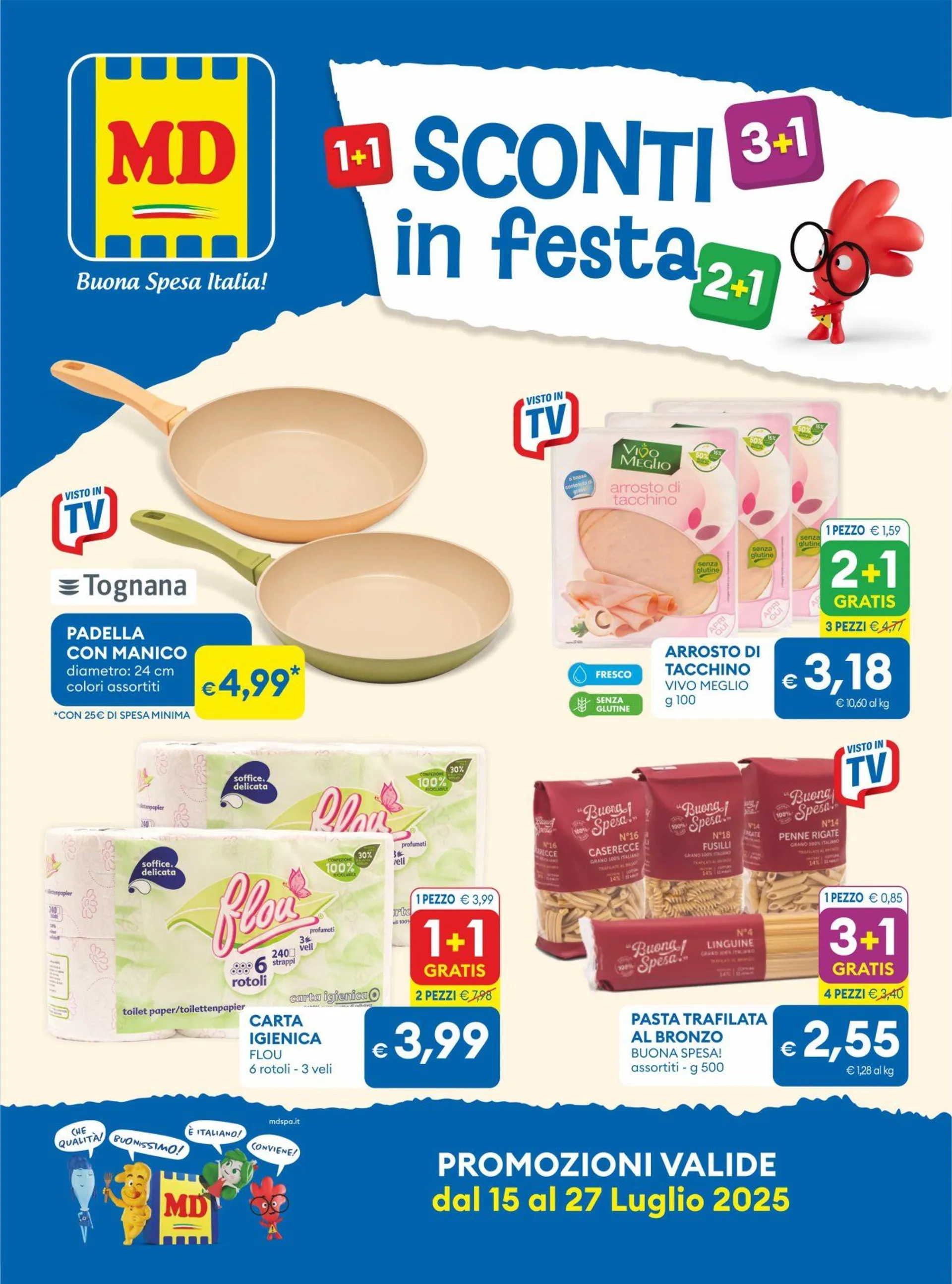 Volantini MD Discount da 15 luglio a 27 luglio di 2025 - Pagina del volantino 1