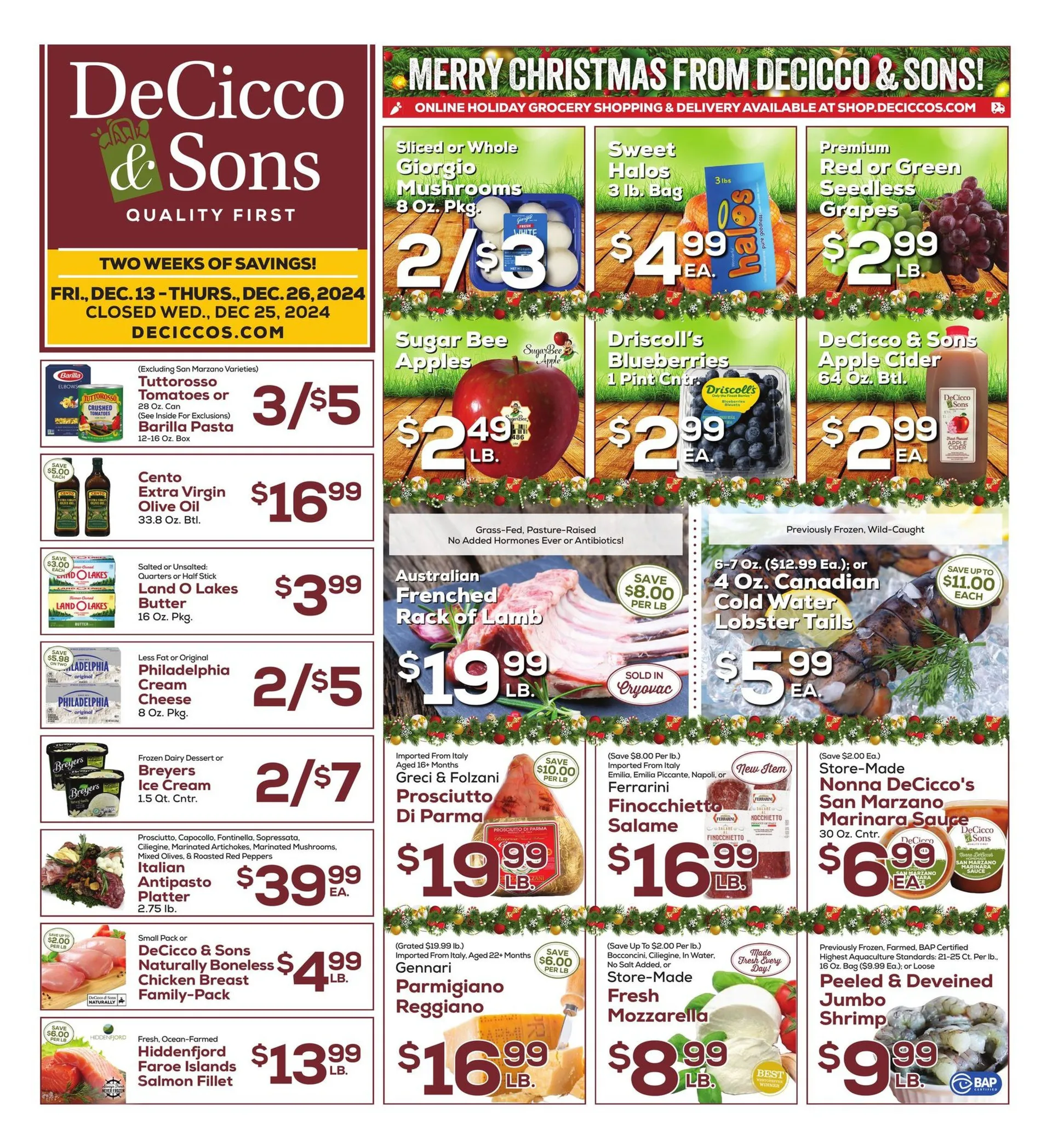 Weekly ad DeCicco & Sons from December 17 to December 26 2024 - Page 