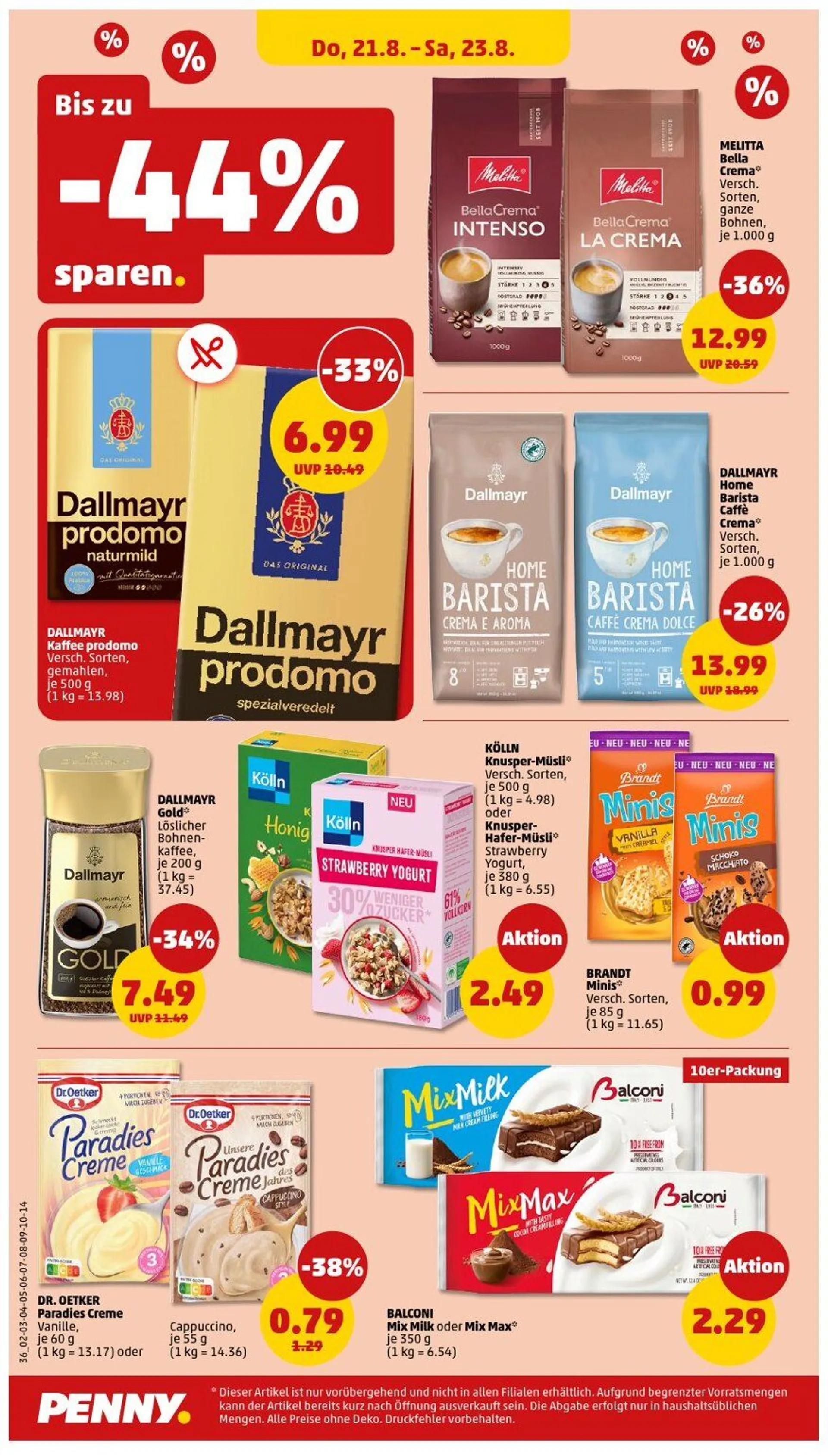  Penny Prospekte von 21. August bis 23. August 2025 - Prospekt seite 1