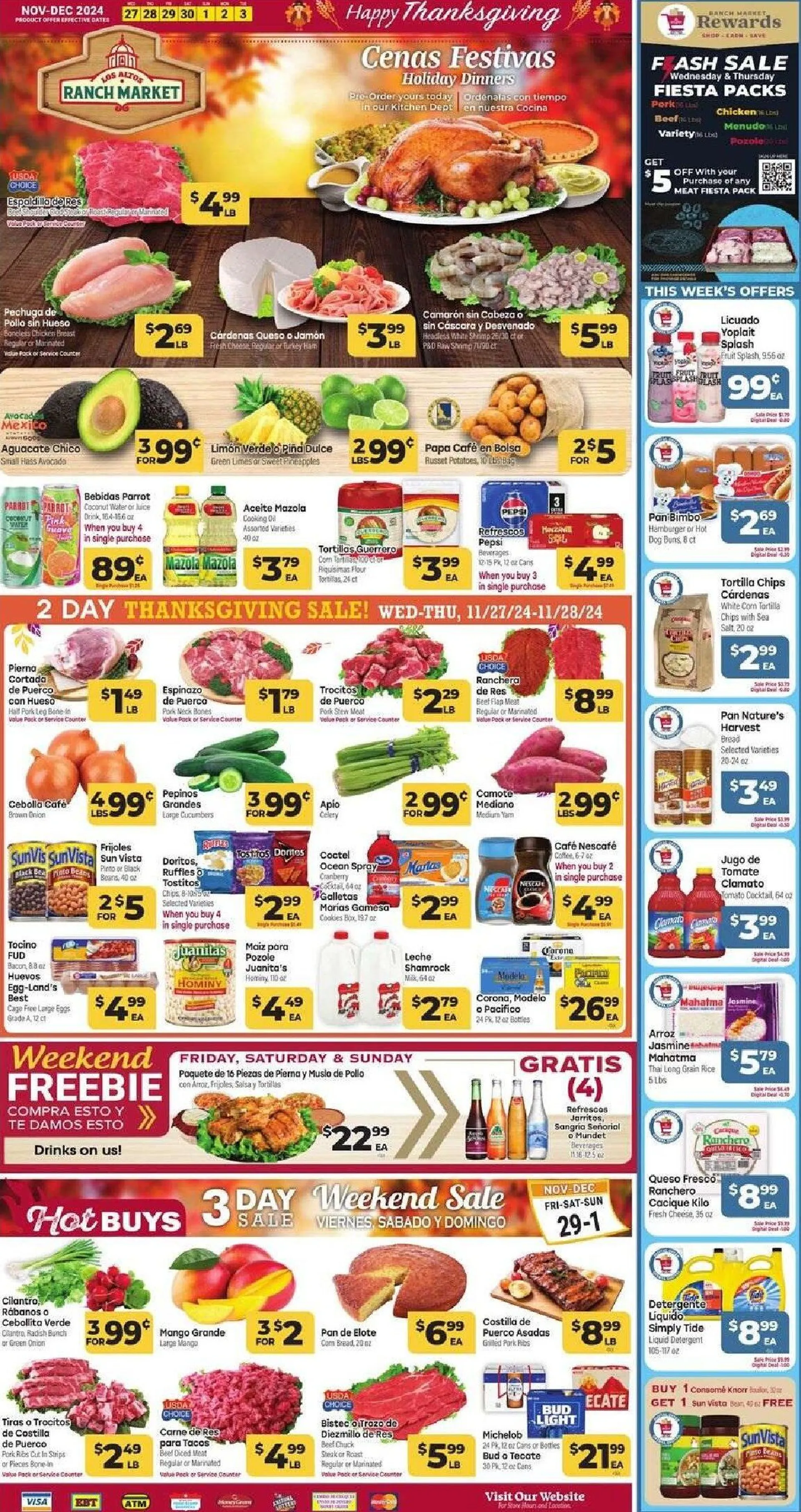 Weekly ad Los Altos Ranch Market Weekly Ad from November 27 to December 3 2024 - Page 