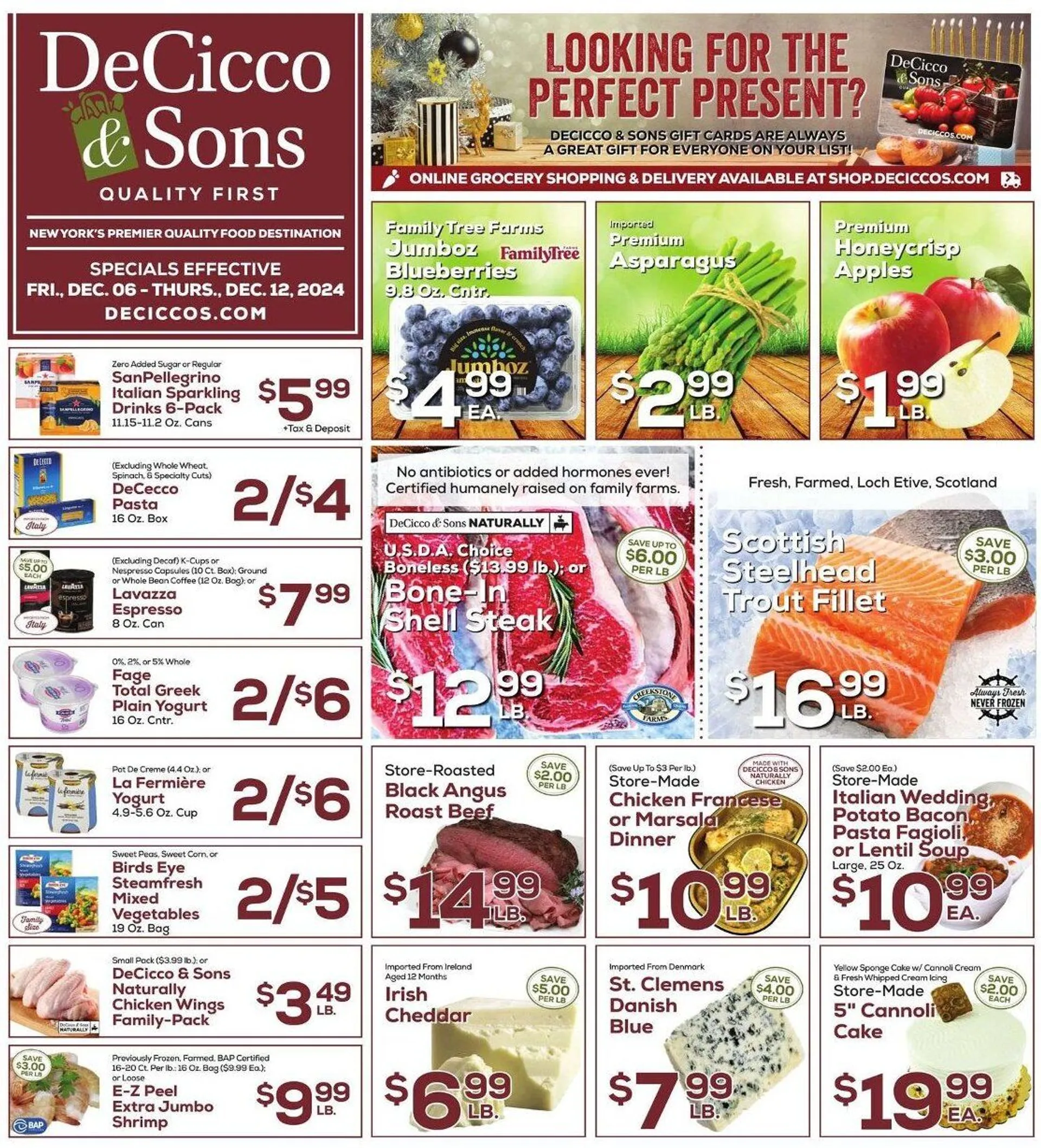 Weekly ad DeCicco & Sons Weekly Ad from December 6 to December 12 2024 - Page 