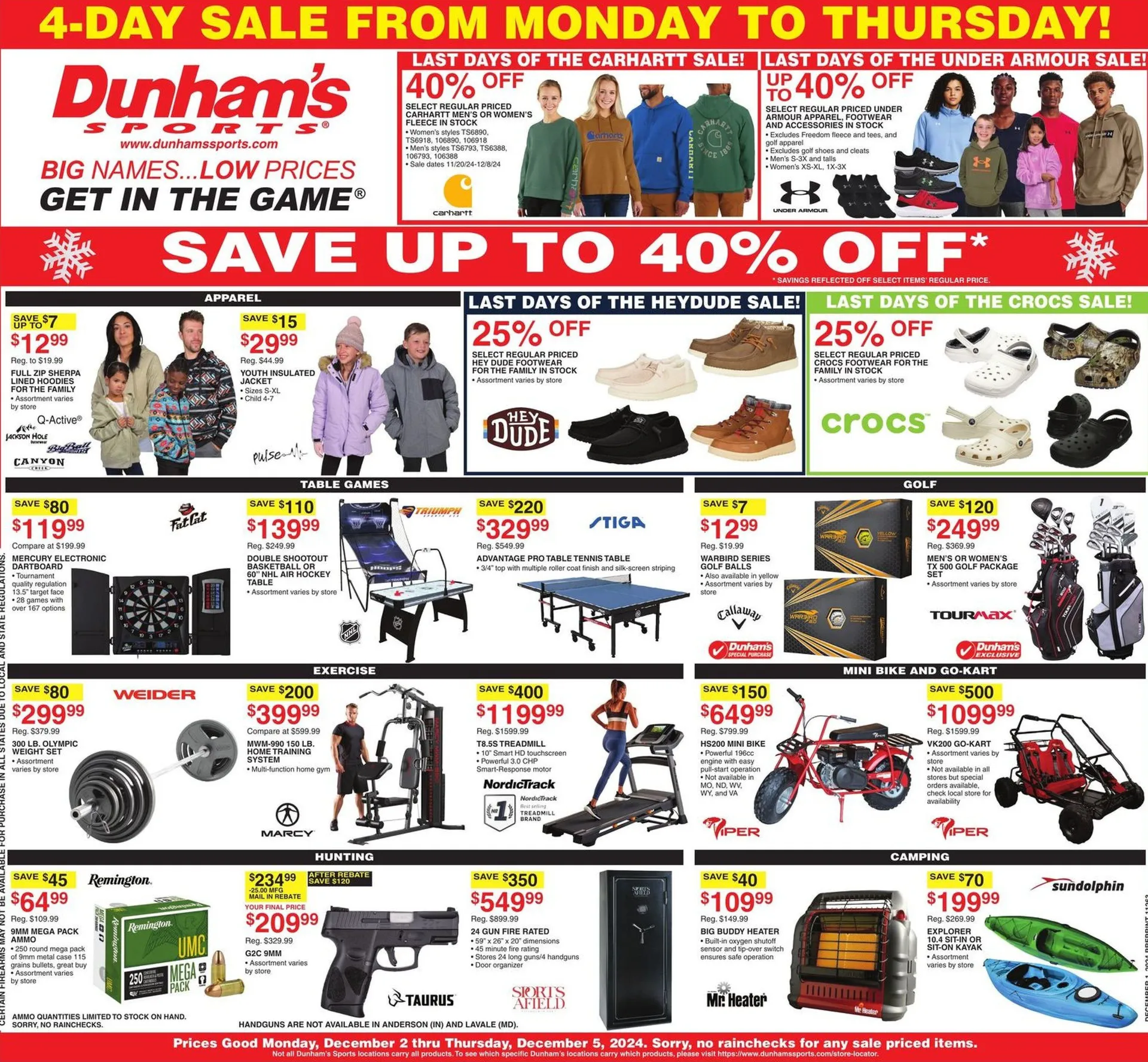 Weekly ad Dunham's Sports Weekly Ad from December 2 to December 5 2024 - Page 