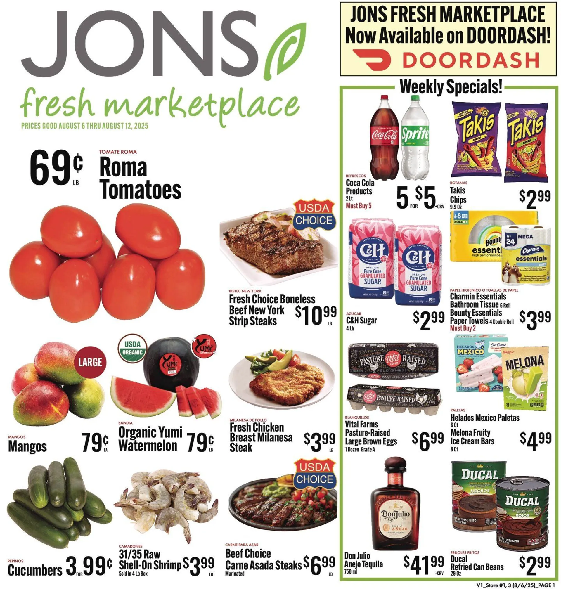 Weekly ad Jons International Sales from August 6 to August 12 2025 - Page 1