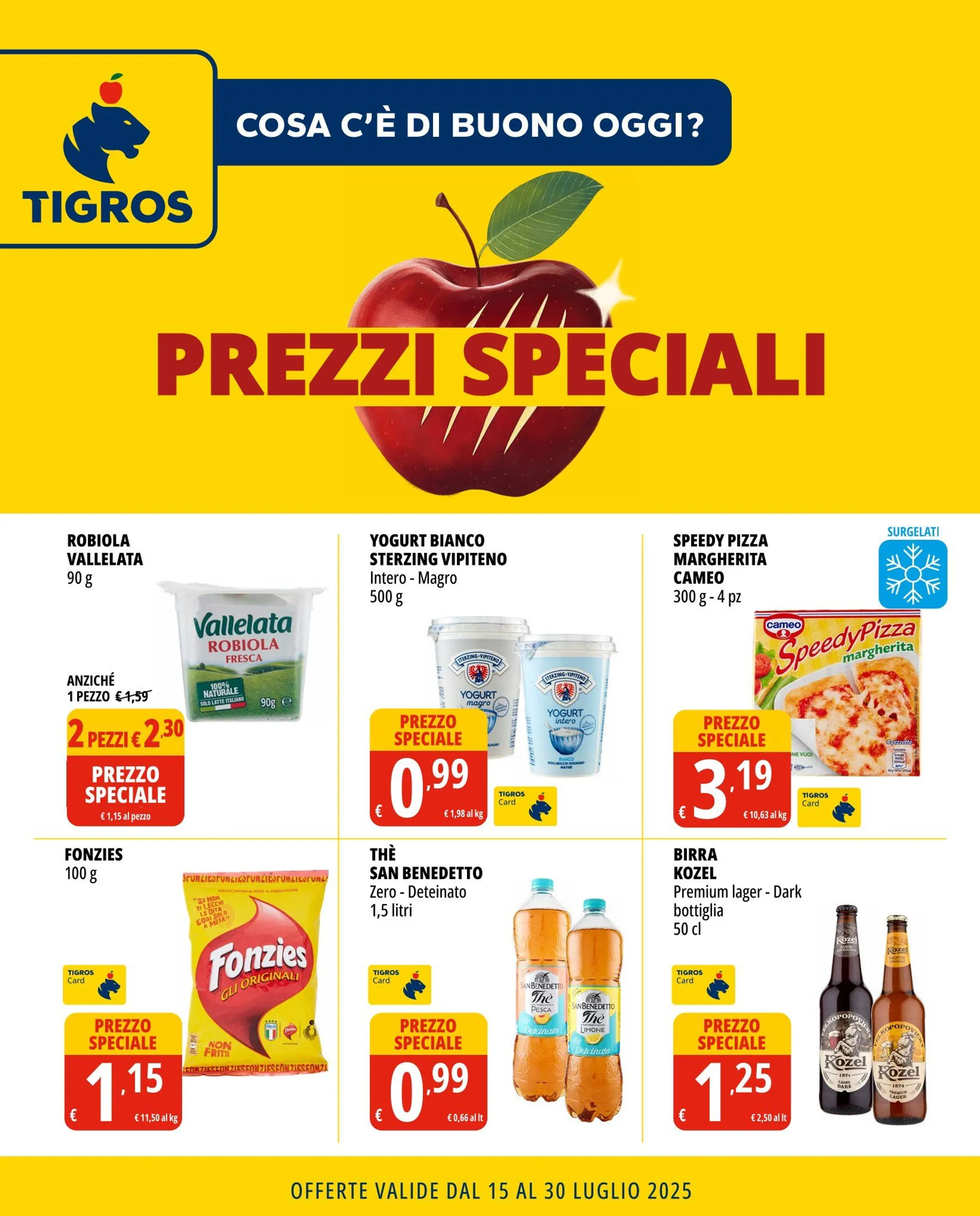 Volantini Tigros da 15 luglio a 31 luglio di 2025 - Pagina del volantino 1