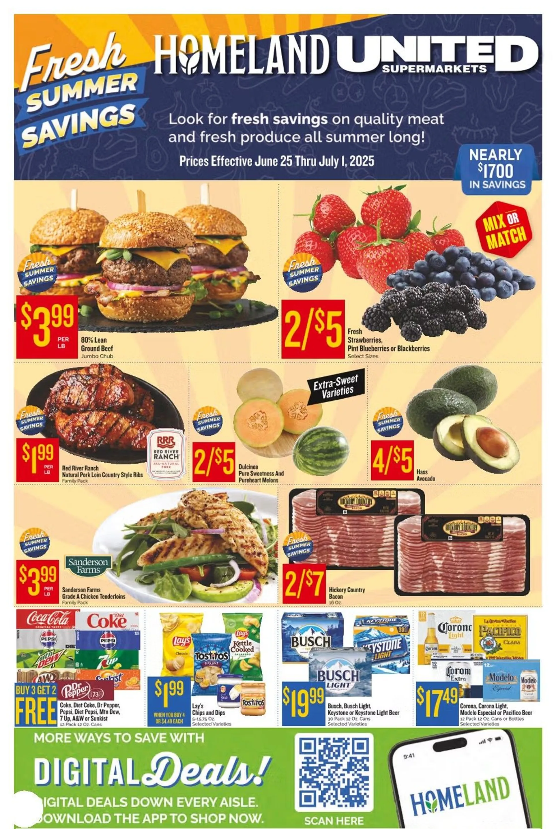 Weekly ad Homeland sales from June 25 to July 3 2025 - Page 1
