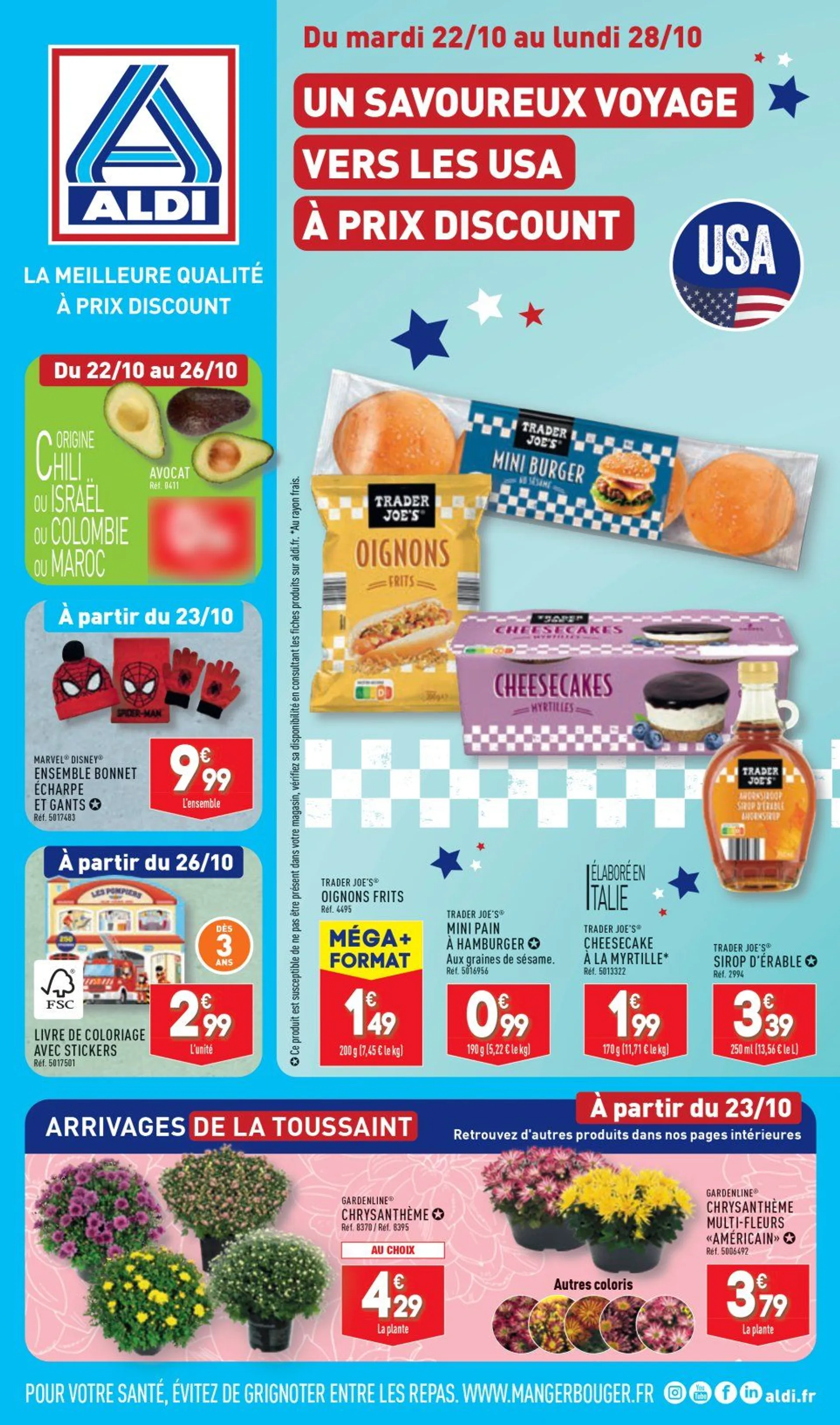 ALDI Brochures Offres du 22 octobre au 28 octobre 2024 - Catalogue page 1