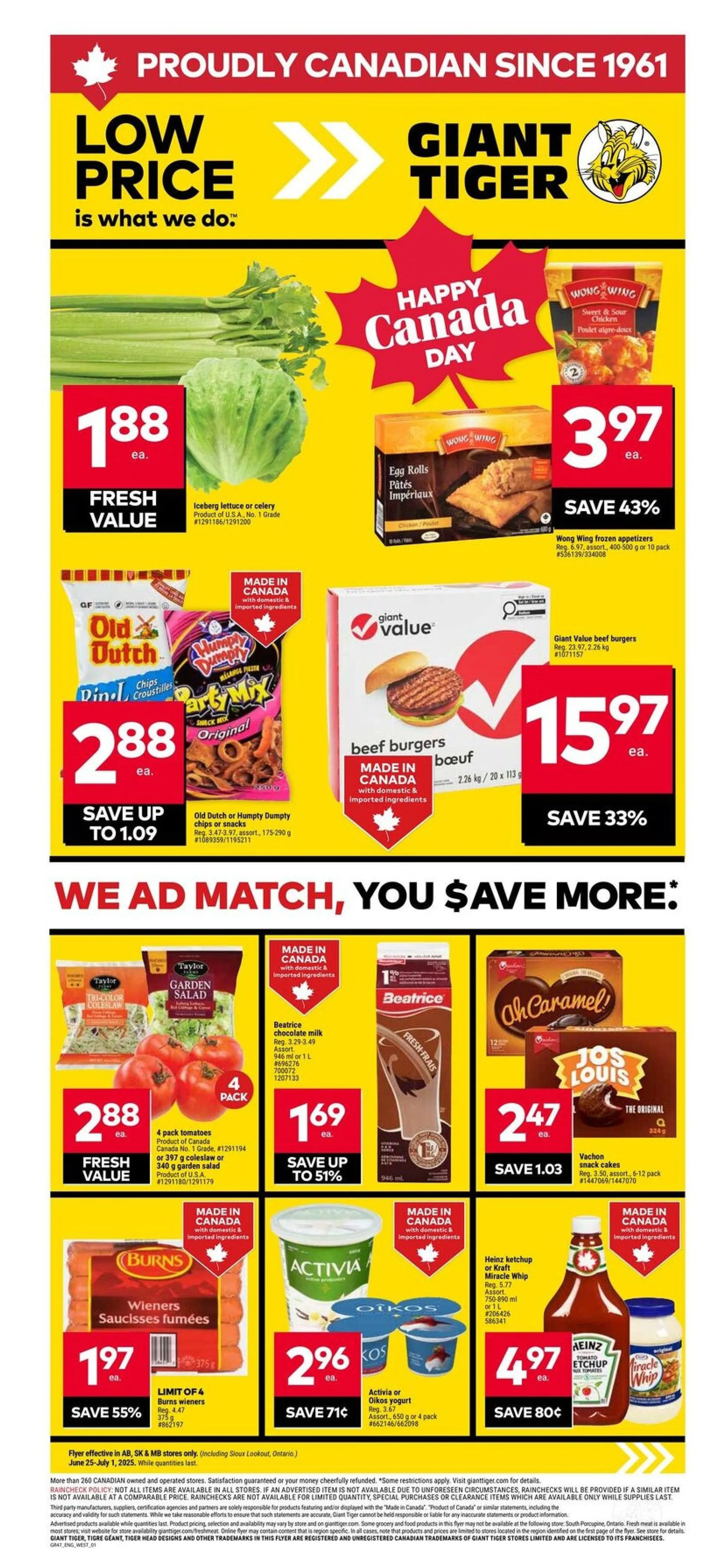  Giant Tiger flyers from June 25 to July 1 2025 - flyer page 1