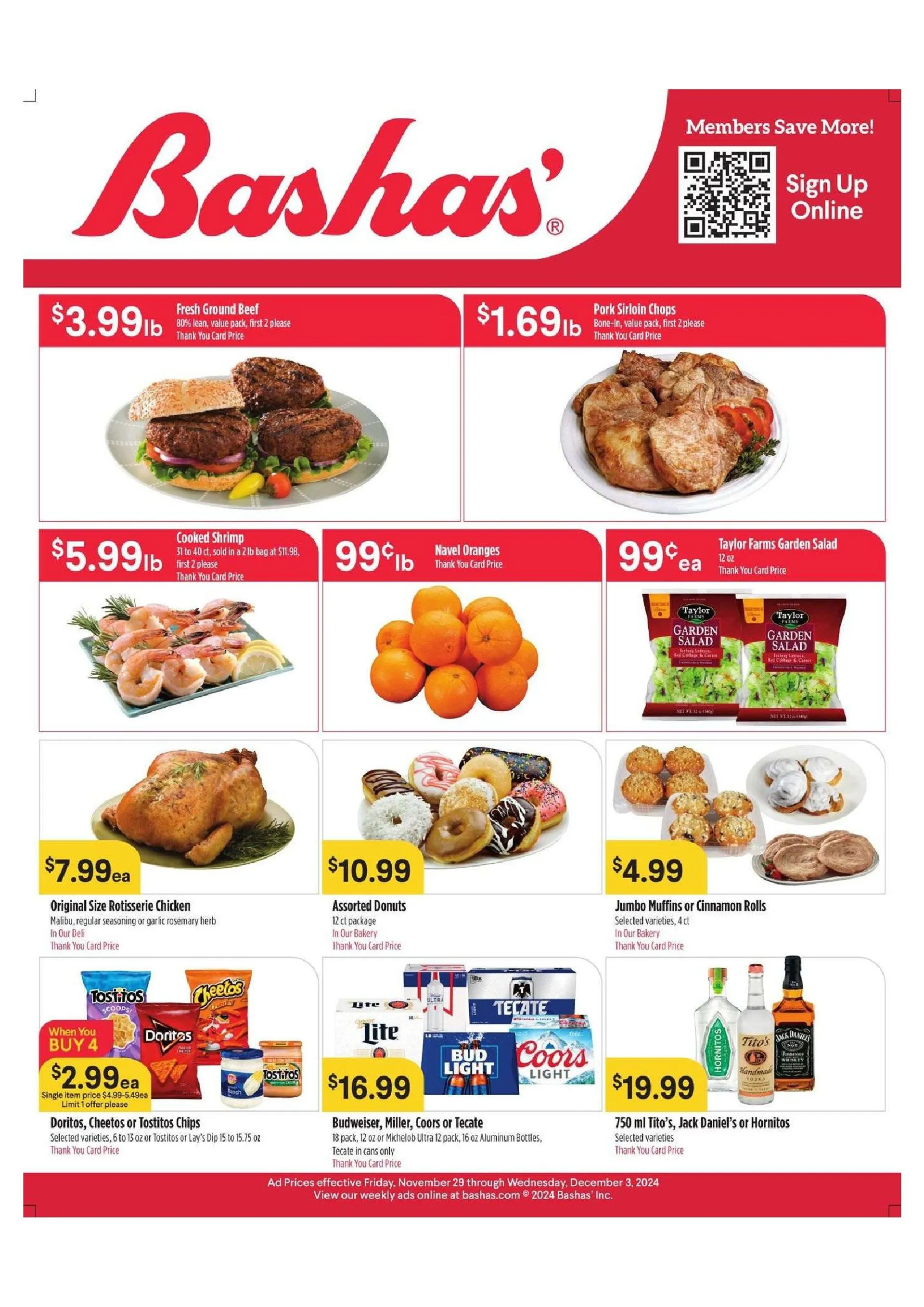 Weekly ad Bashas Weekly Ad from November 29 to December 3 2024 - Page 