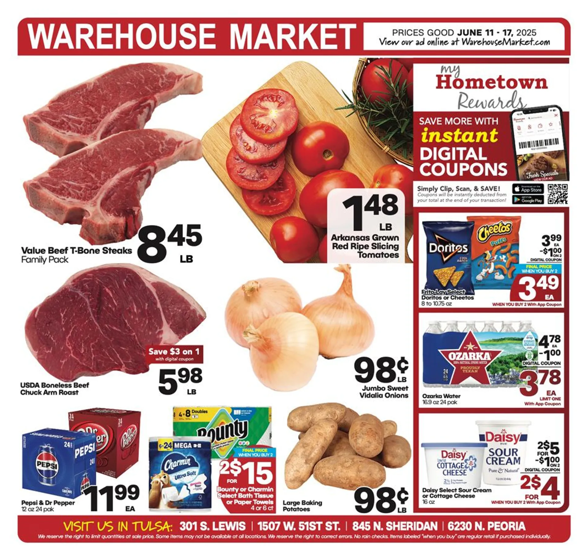 Weekly ad Warehouse Market weekly ads from June 11 to June 17 2025 - Page 1