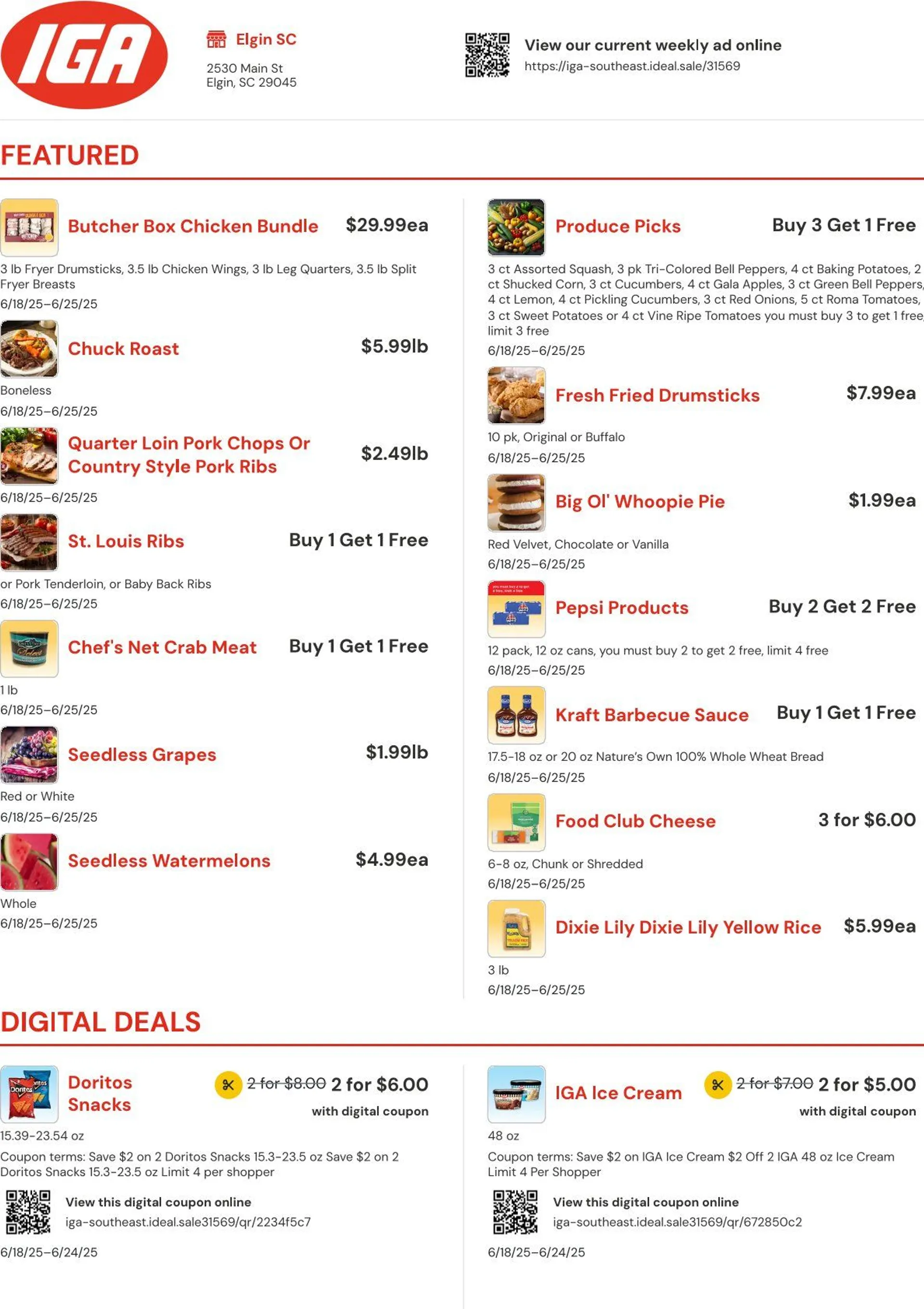 Weekly ad IGA weekly ads from June 18 to June 25 2025 - Page 1
