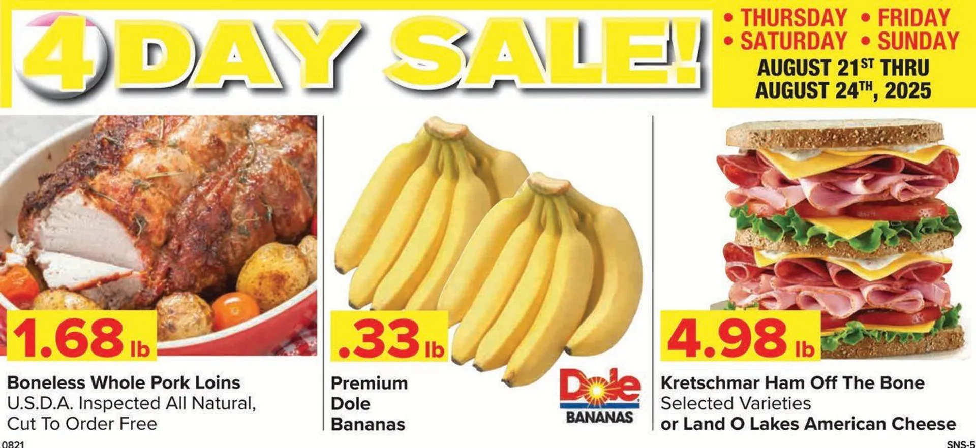 Weekly ad Shop'n Save Sales from August 21 to August 24 2025 - Page 1
