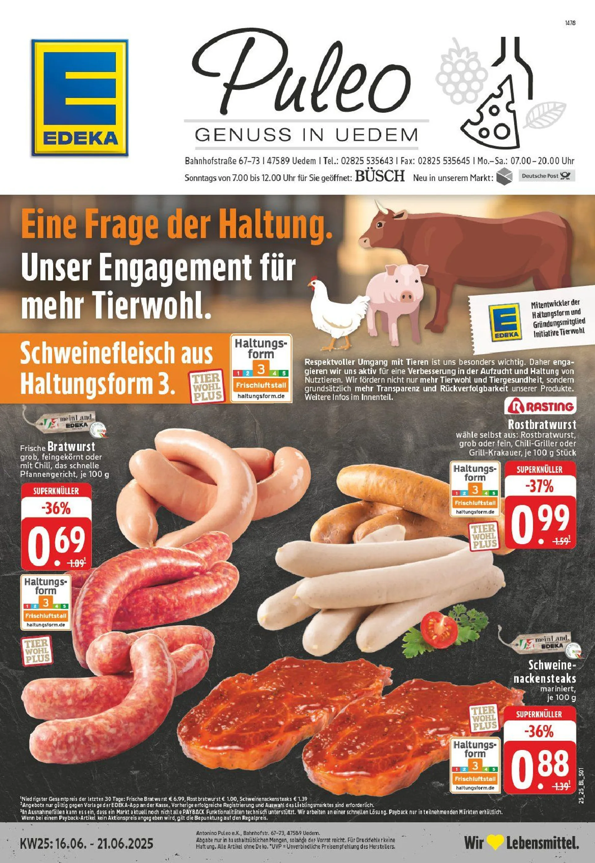 Edeka Prospekt von 17. Juni bis 21. Juni 2025 - Prospekt seite 1