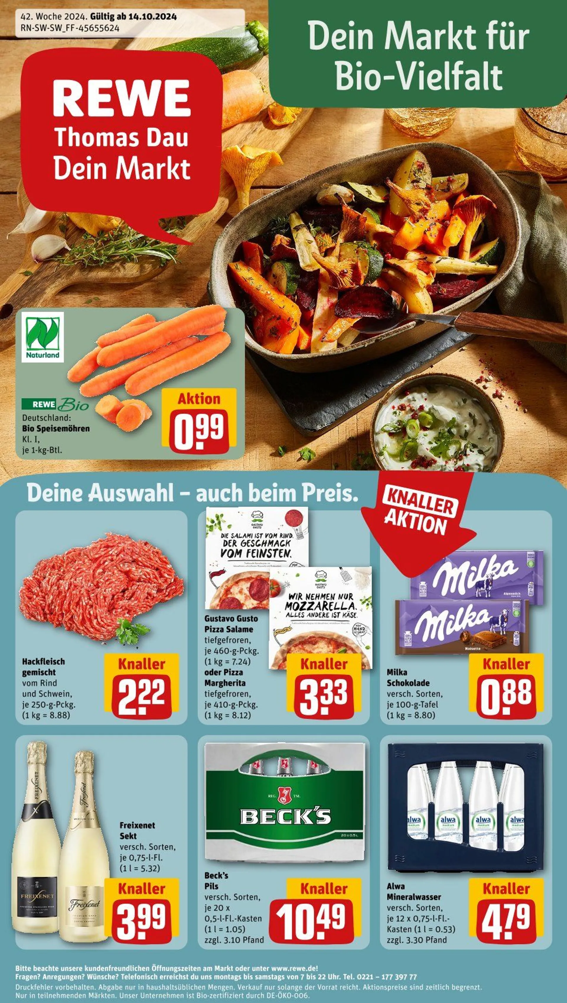 REWE Prospekt von 14. Oktober bis 19. Oktober 2024 - Prospekt seite 1