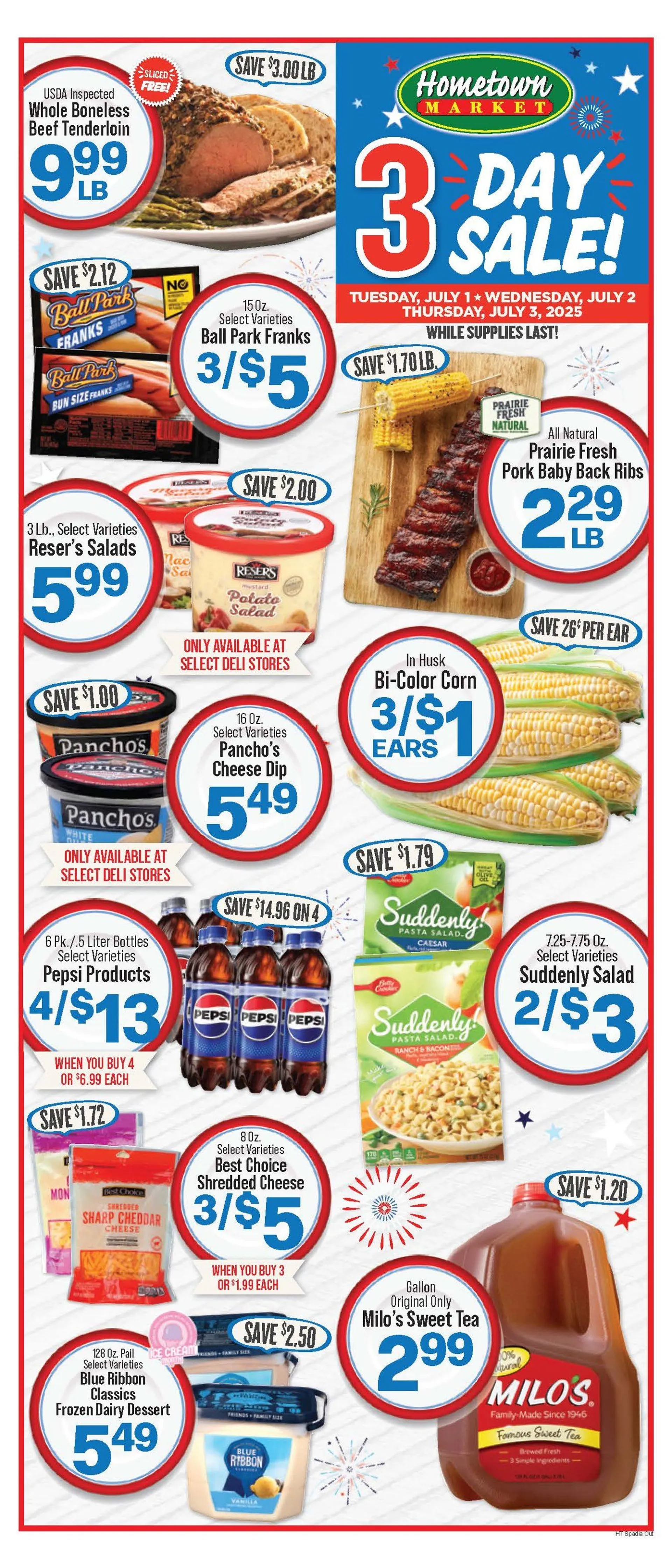 Weekly ad Hometown Market weekly ads from July 1 to July 4 2025 - Page 1