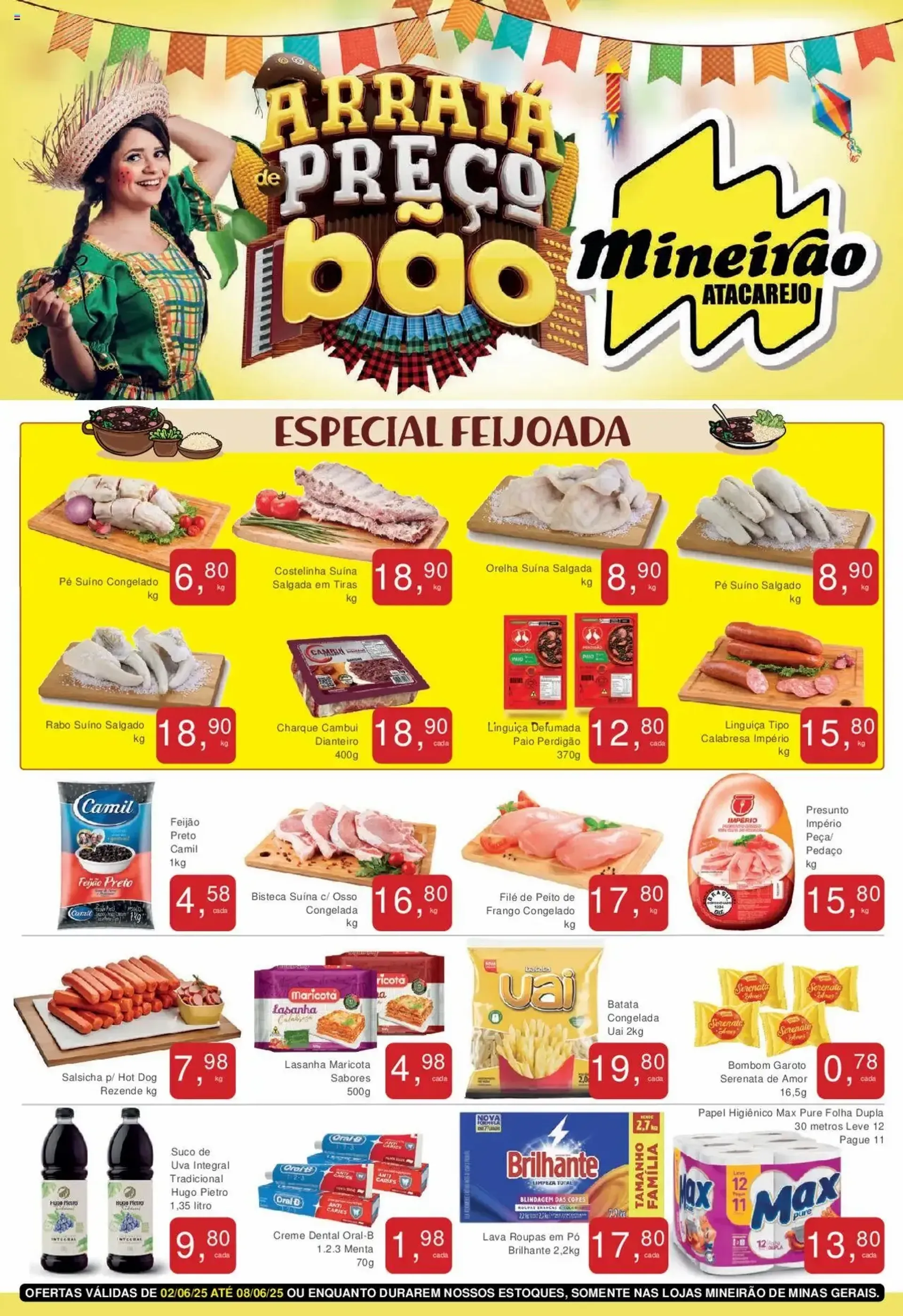 Encarte de Folhetos Mineirão Atacarejo 2 de junho até 9 de junho 2025 - Pagina 
