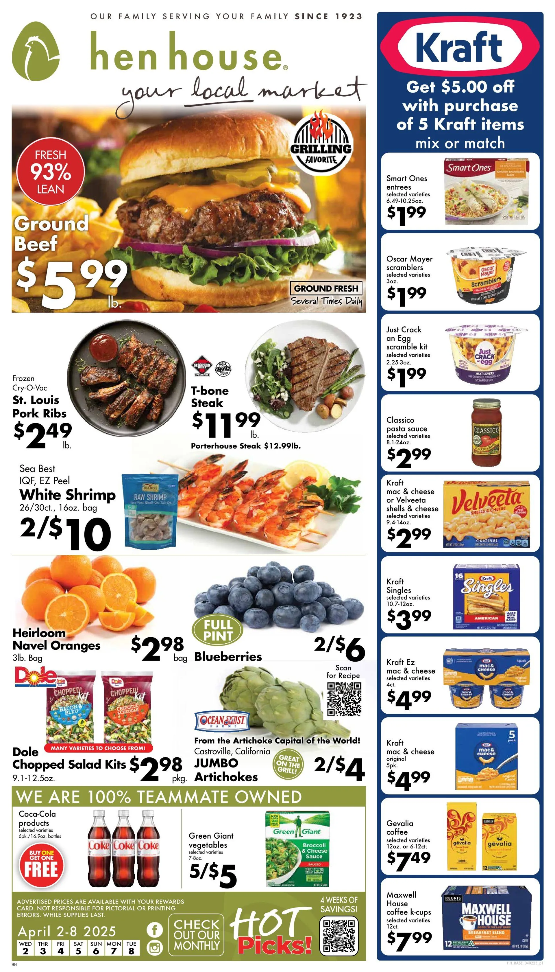 Weekly ad  Hen House Sales from April 2 to April 8 2025 - Page 