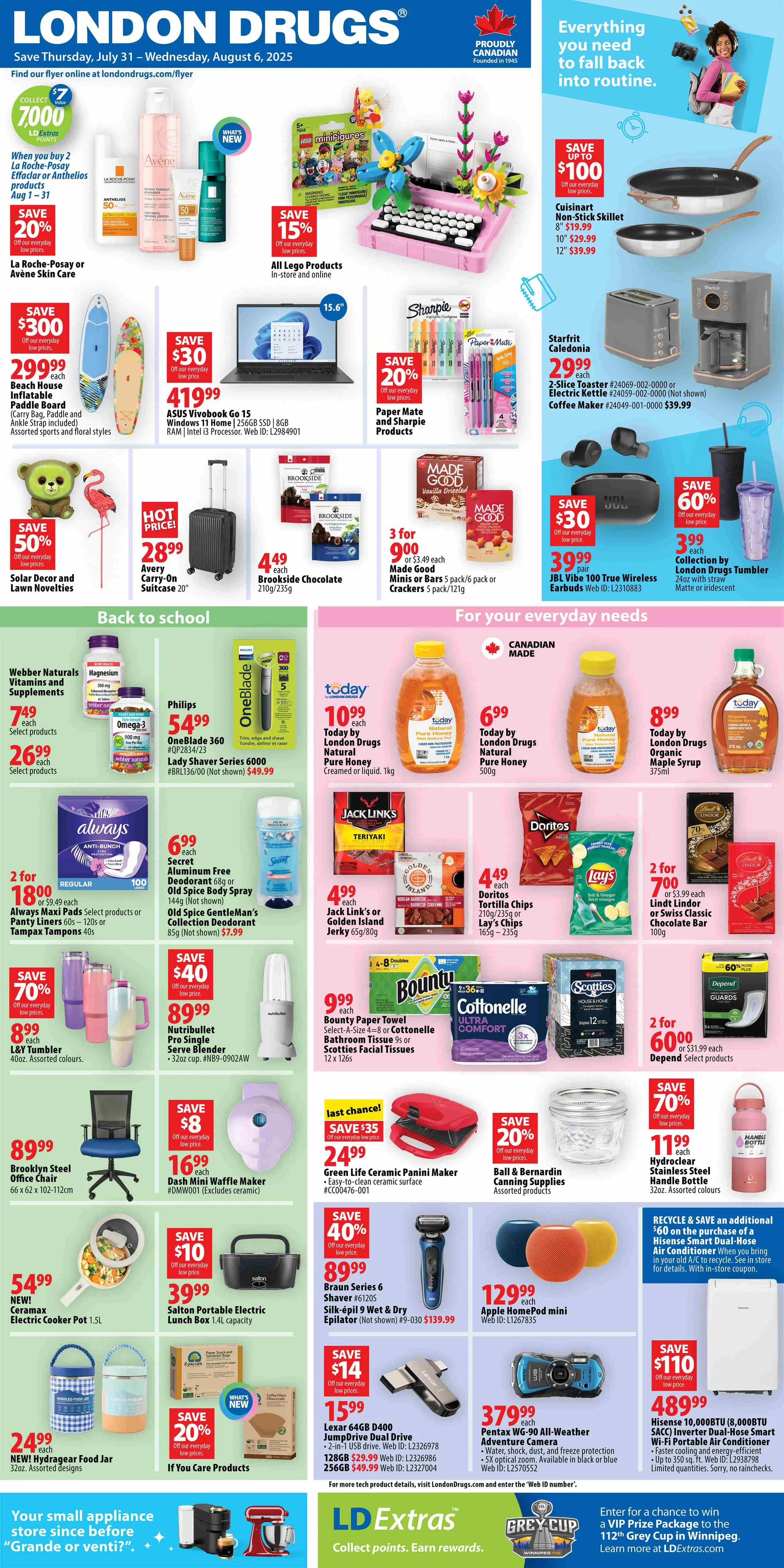 London Drugs Sales from July 31 to August 6 2025 - flyer page 1