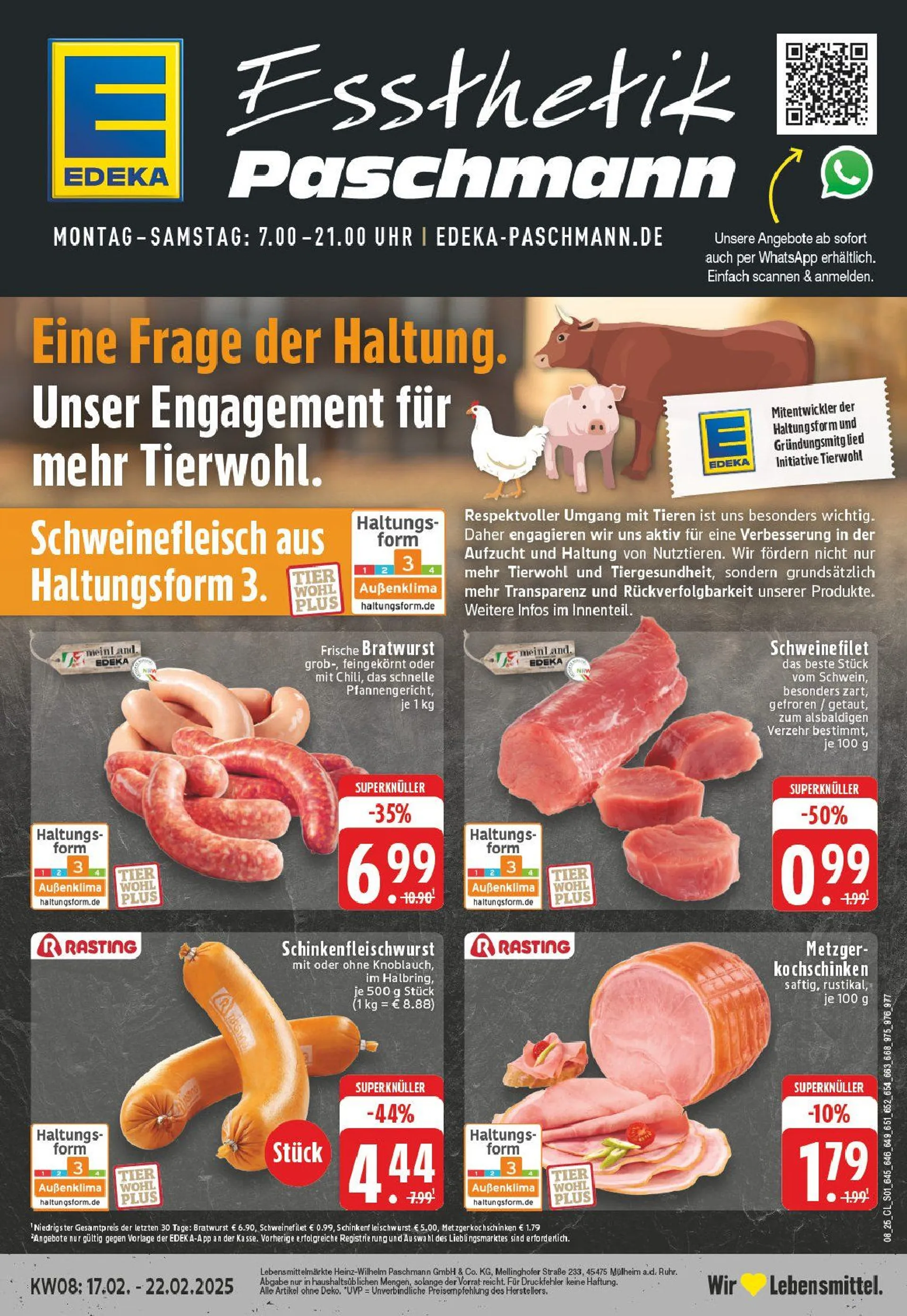 Edeka Prospekt von 16. Februar bis 22. Februar 2025 - Prospekt seite 1