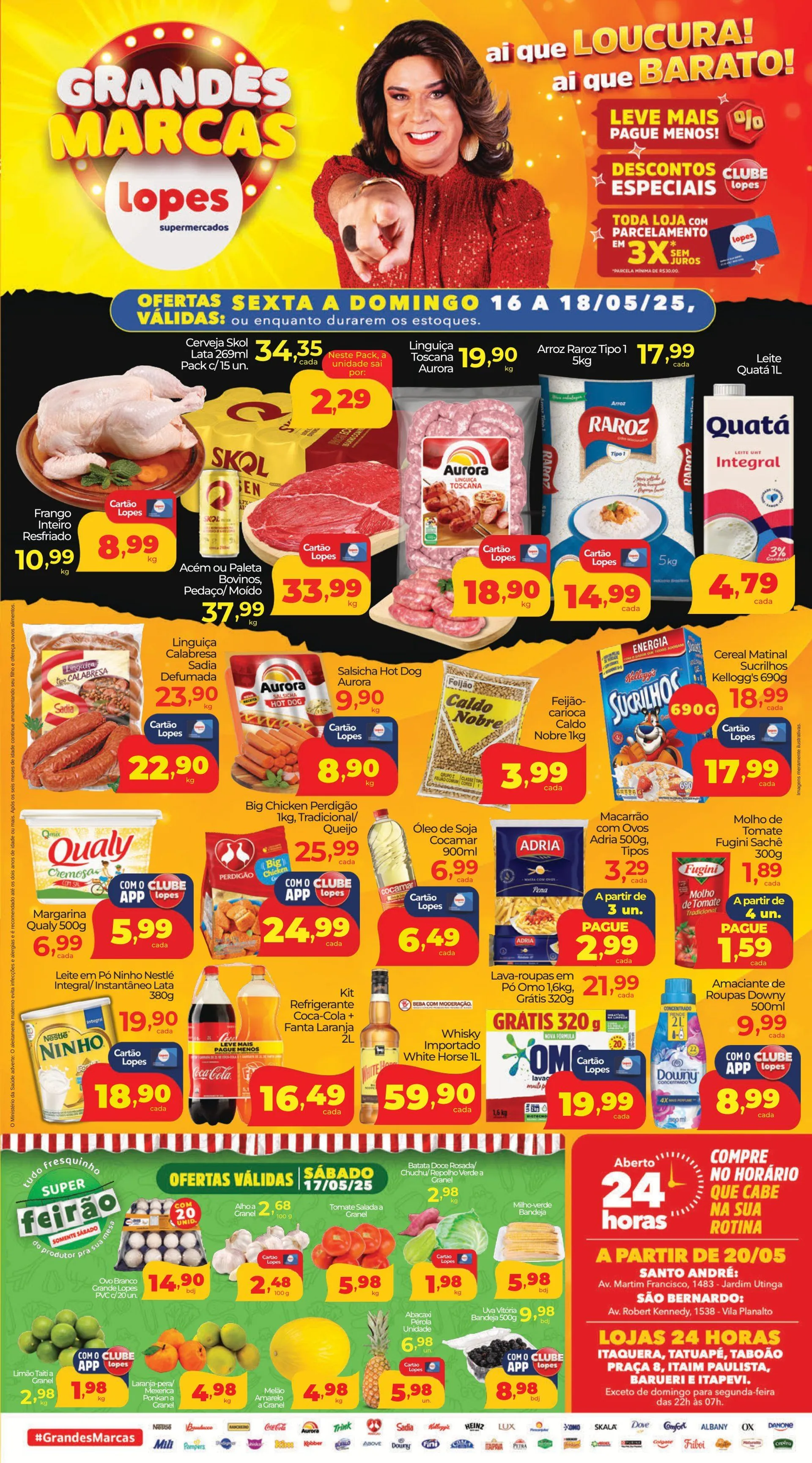 Encarte de Lopes Supermercados 16 de maio até 20 de maio 2025 - Pagina 