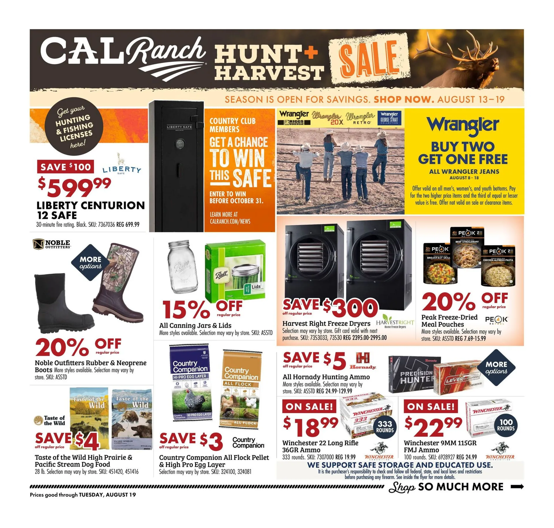 Weekly ad C-A-L Ranch Stores Sales from August 13 to August 19 2025 - Page 1
