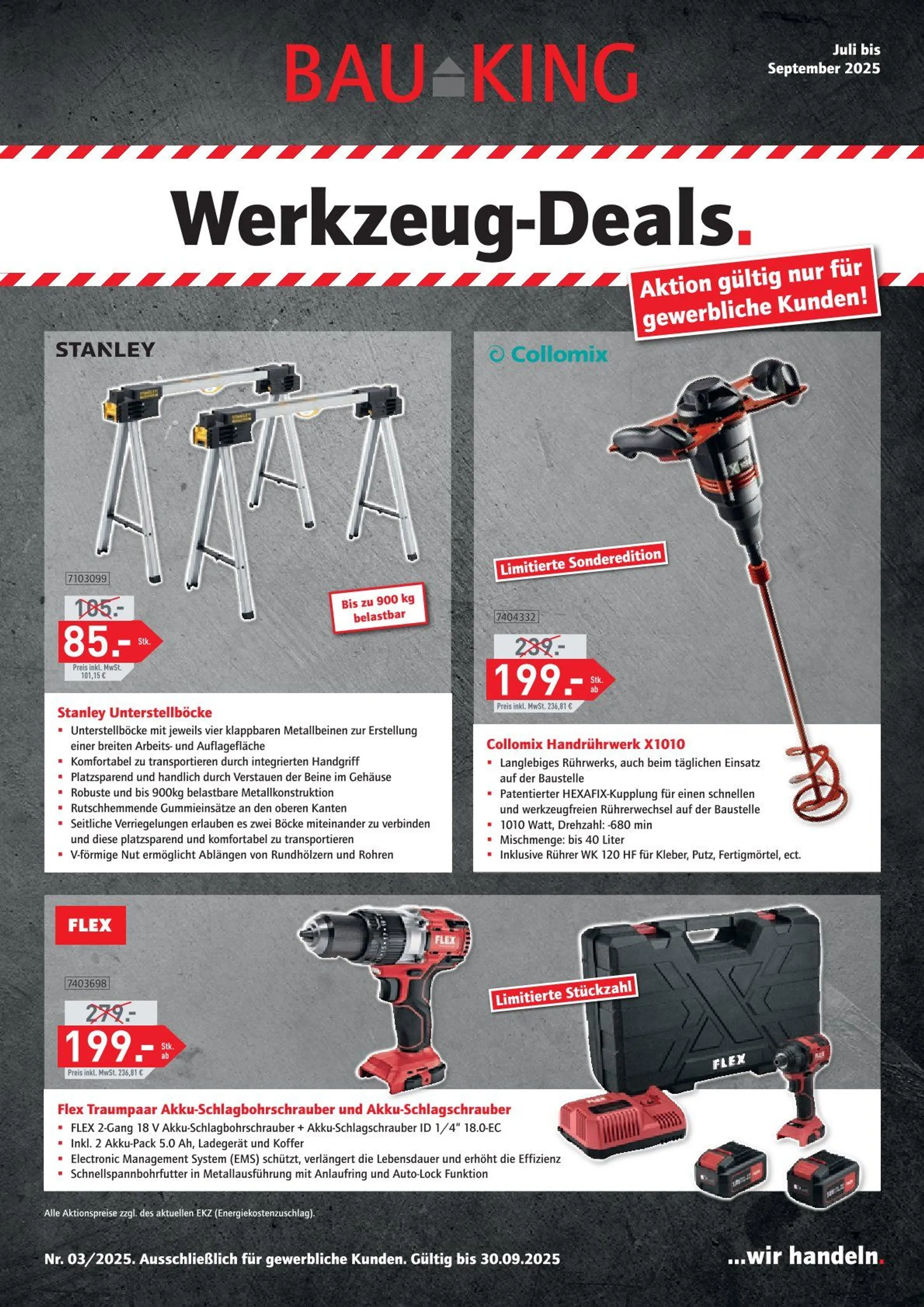 Bauking Angebote von 1. Juli bis 30. September 2025 - Prospekt seite 1