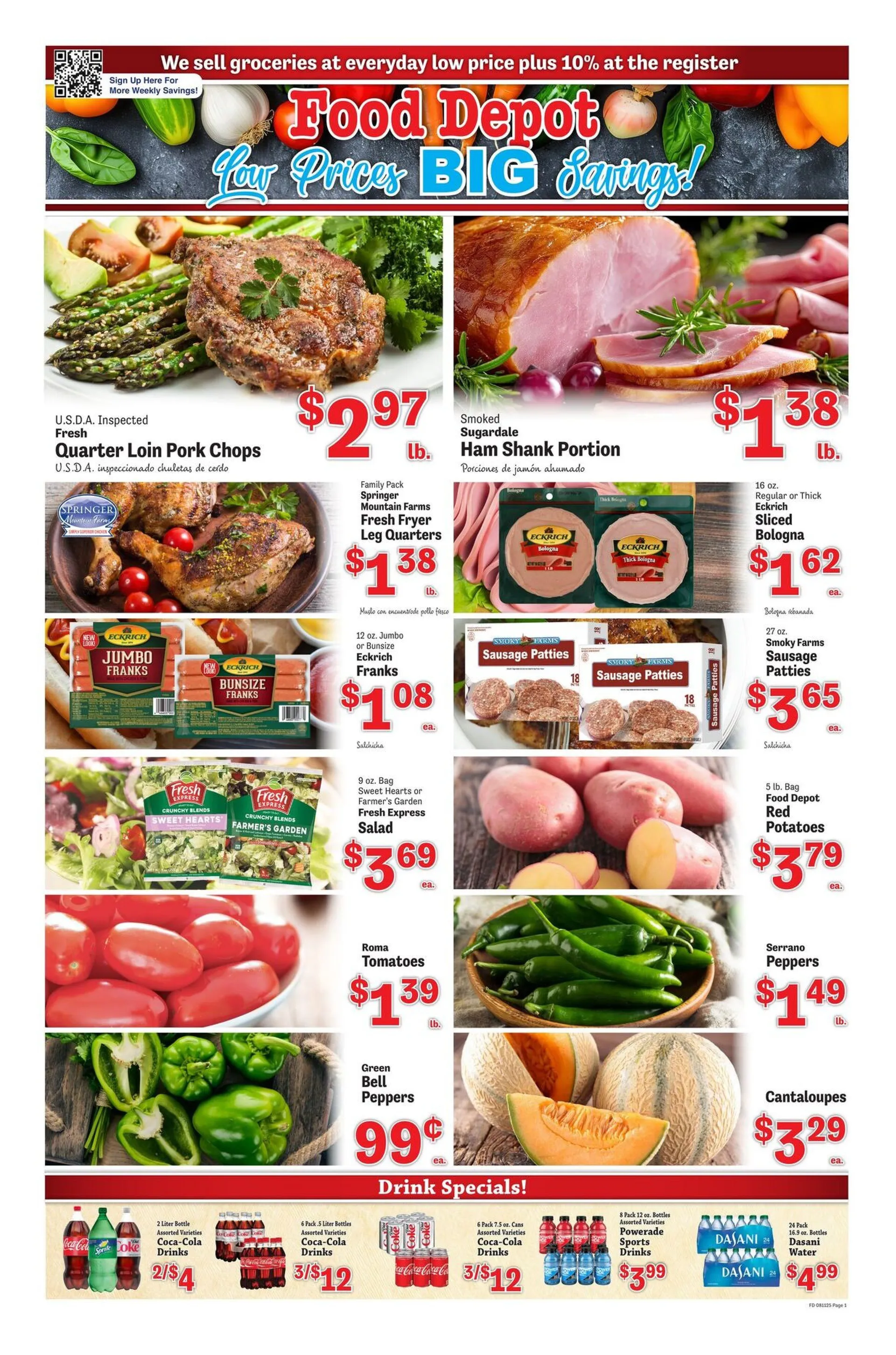 Weekly ad Food Depot Sales from August 11 to August 17 2025 - Page 1
