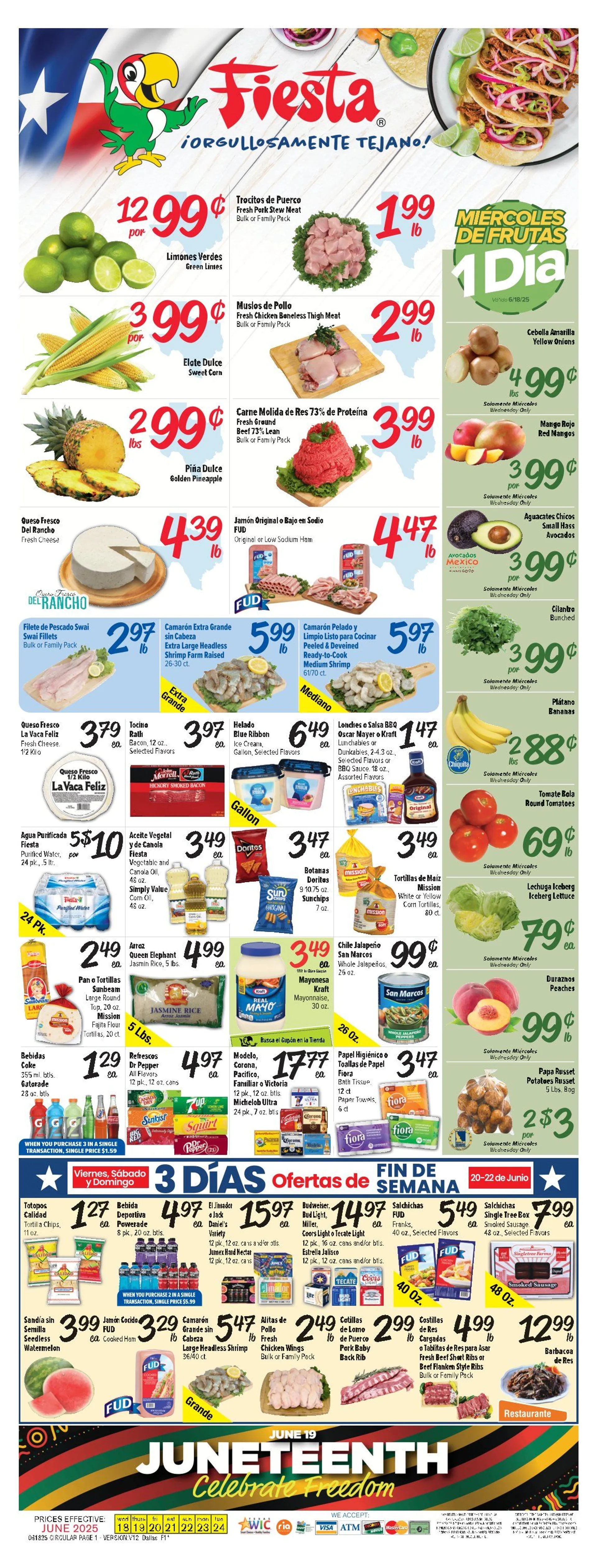 Weekly ad  Fiesta Mart weekly ads from June 18 to June 24 2025 - Page 1