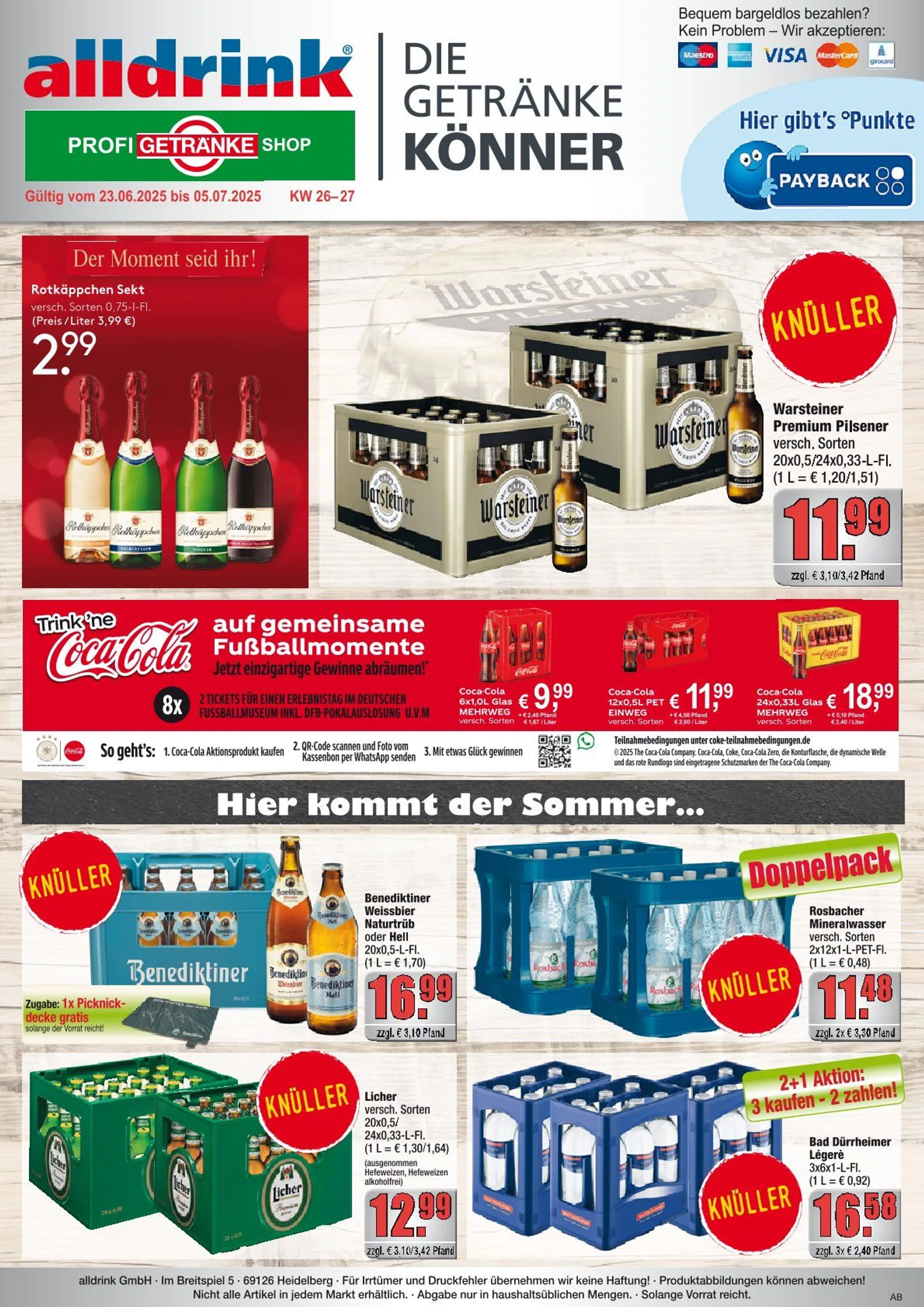 alldrink Prospekte  von 22. Juni bis 5. Juli 2025 - Prospekt seite 1