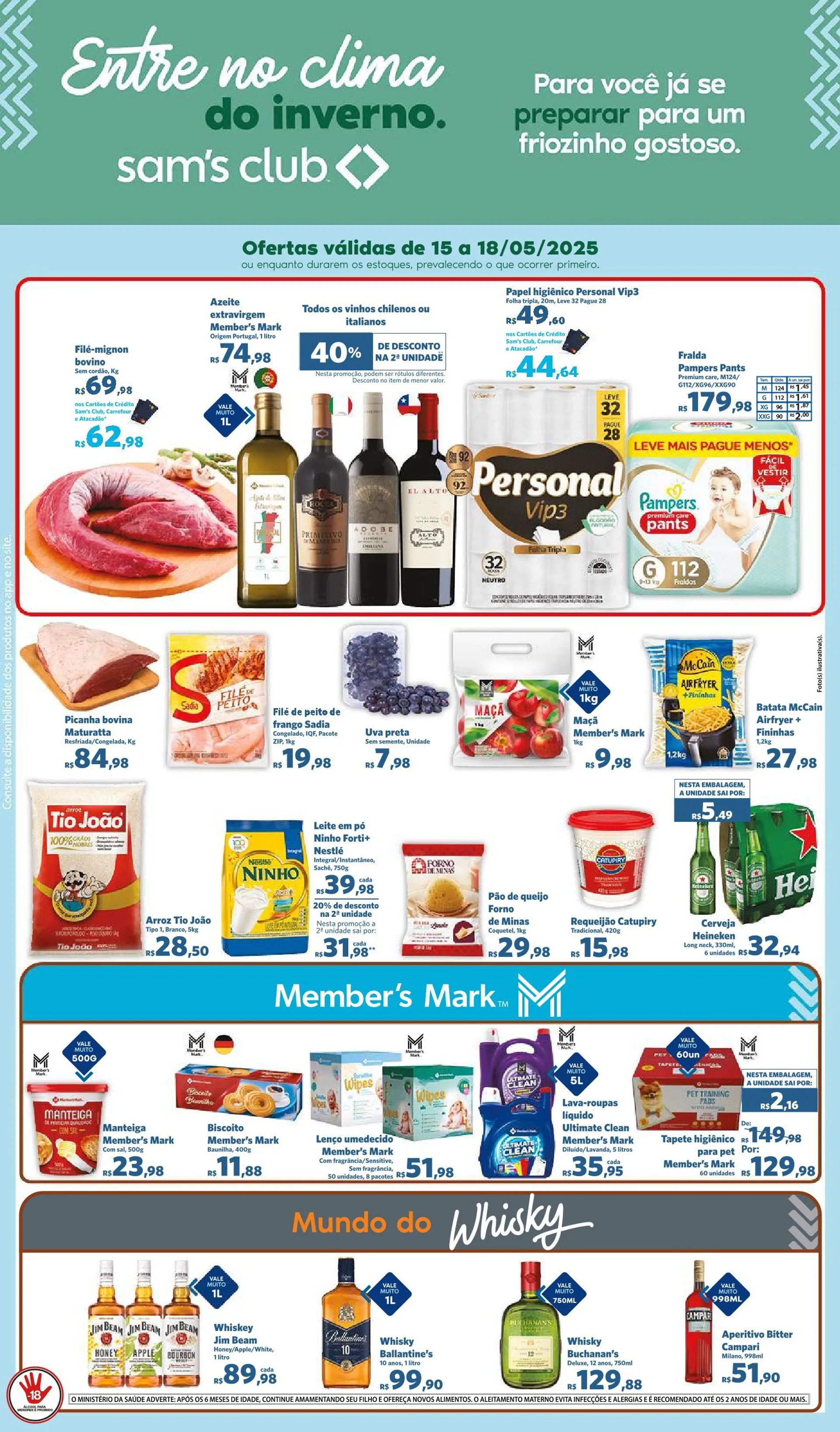 Encarte de Folhetos Sam's Club 15 de maio até 18 de maio 2025 - Pagina 1