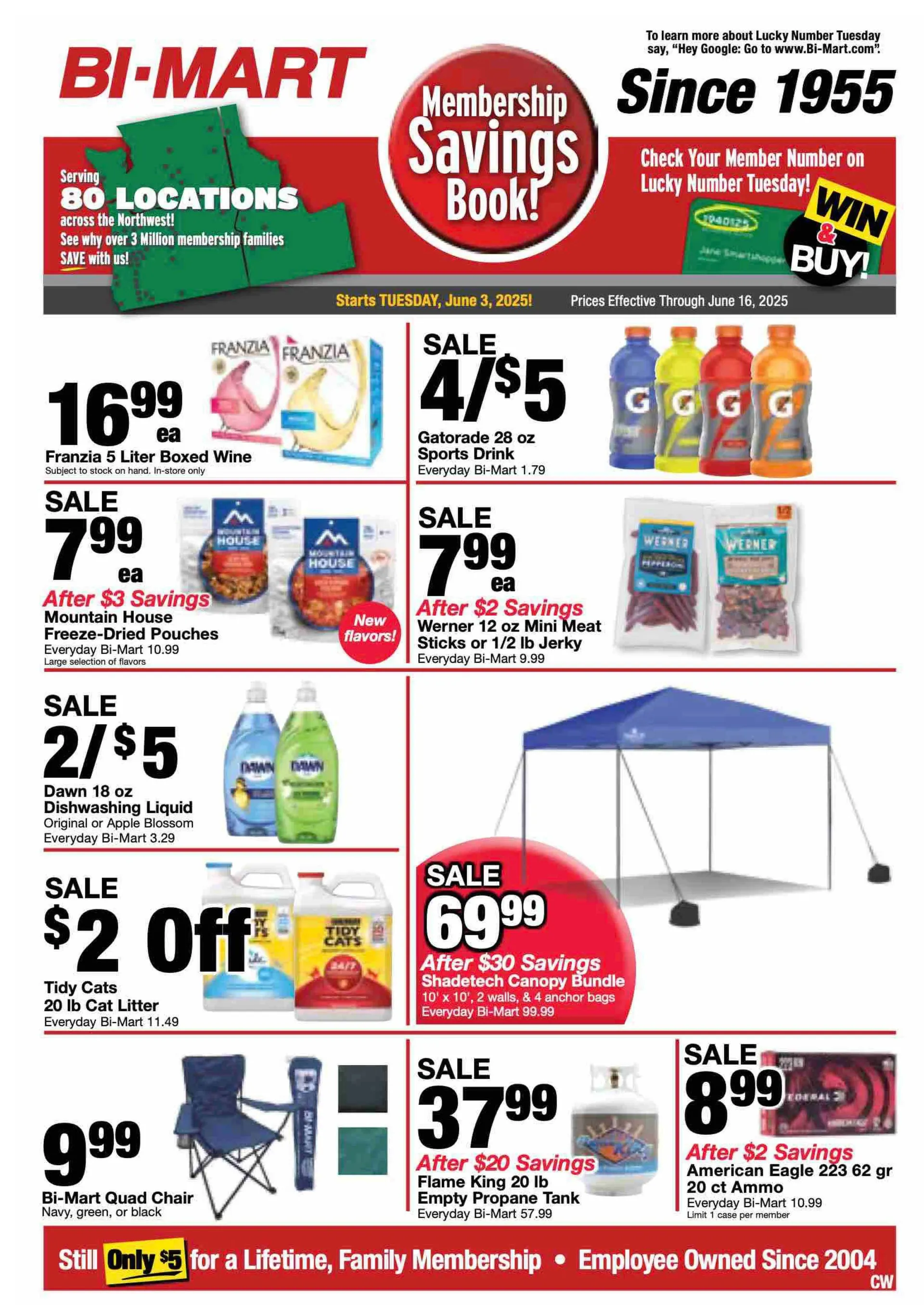 Weekly ad BI-MART Sales from June 3 to June 16 2025 - Page 1