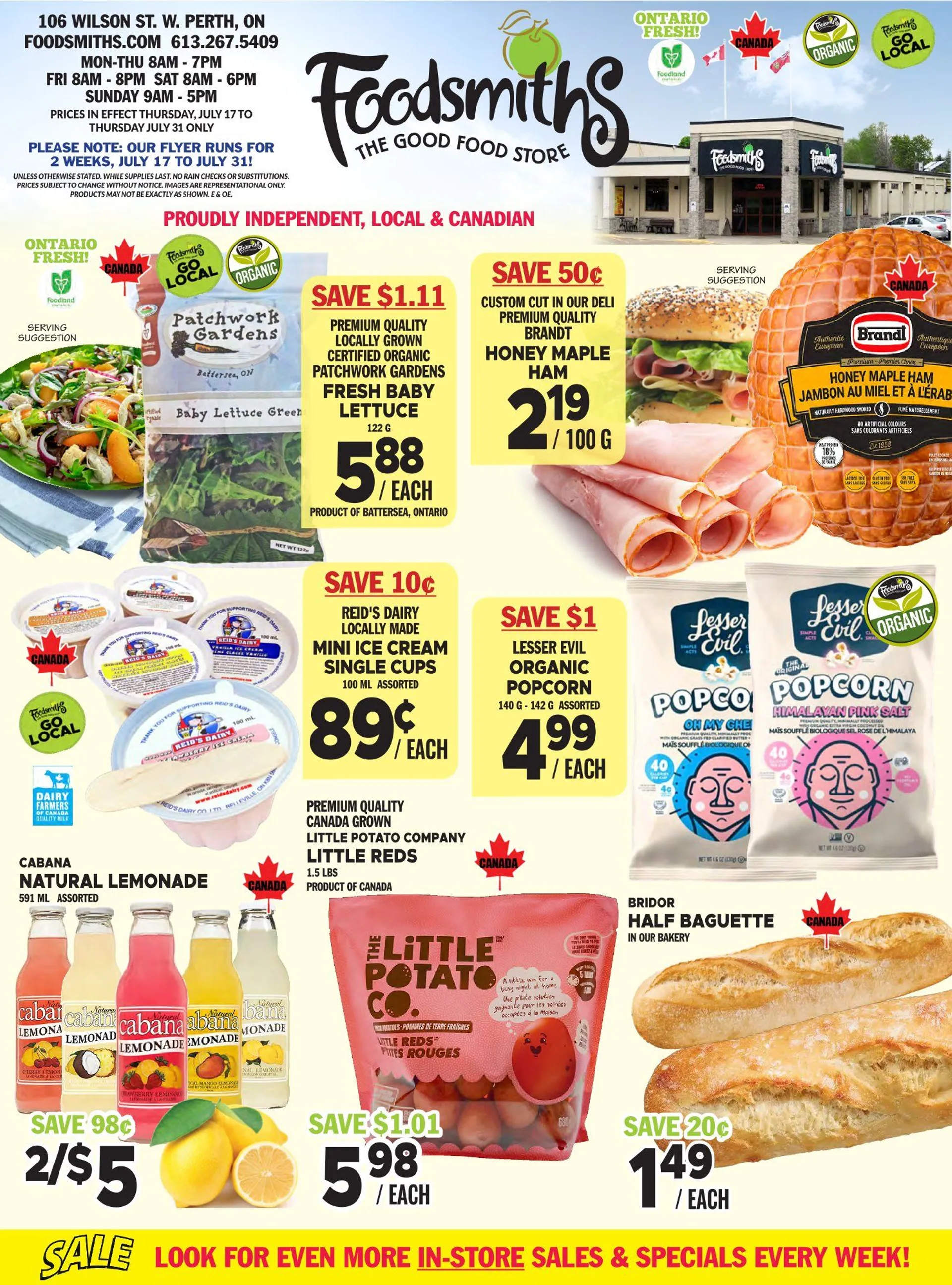 Foodsmiths flyers from July 17 to July 31 2025 - flyer page 1