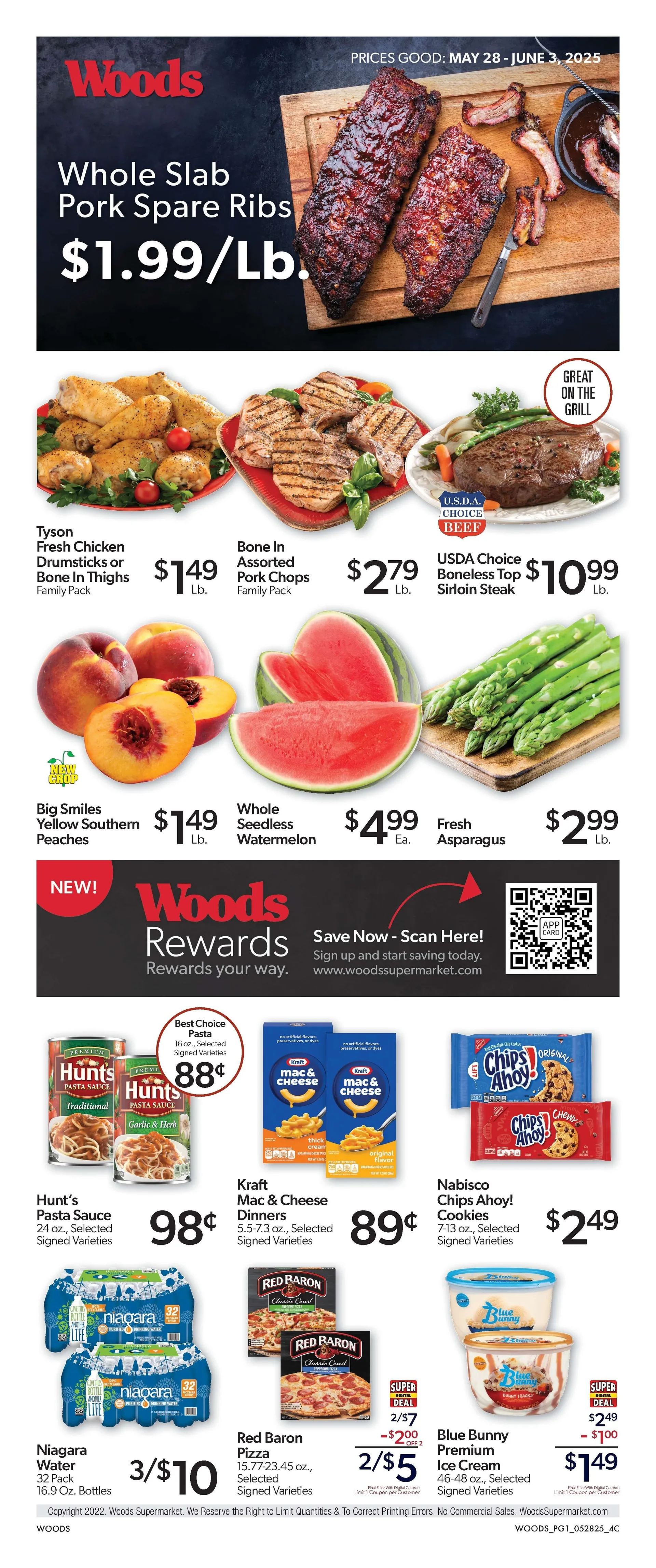 Weekly ad Woods Supermarket Sales from May 28 to June 3 2025 - Page 1