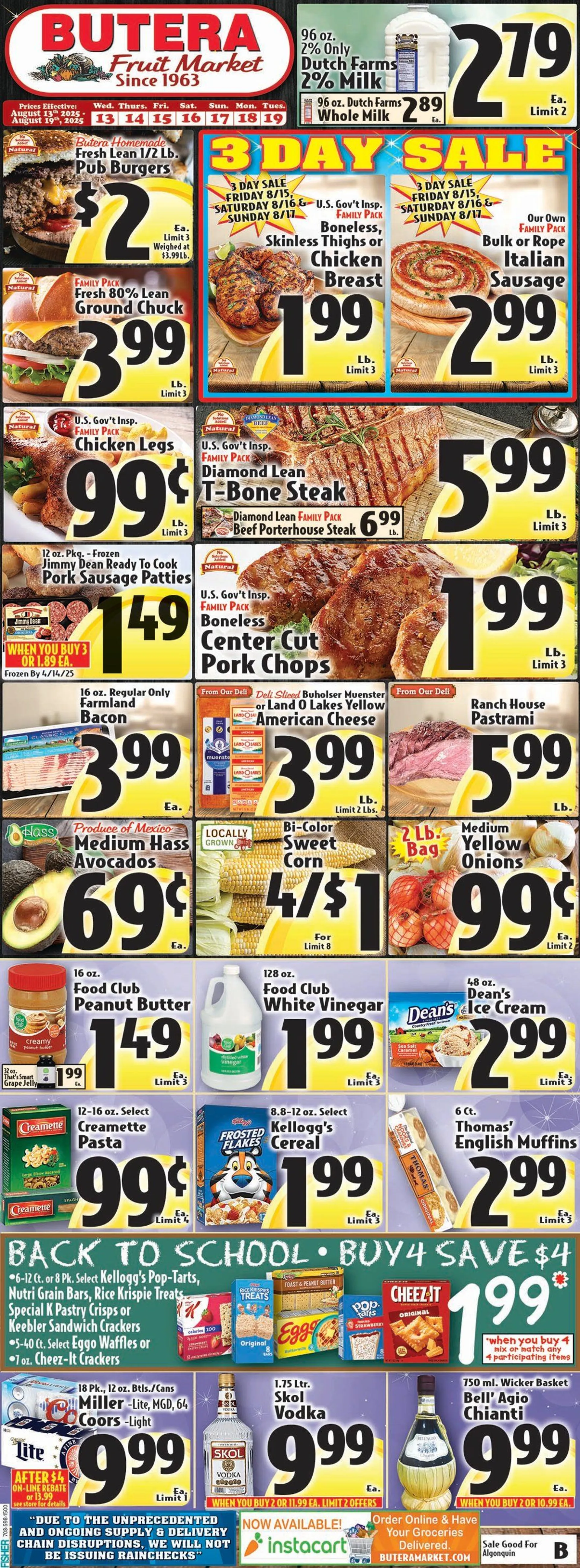 Weekly ad Butera Sales from August 13 to August 19 2025 - Page 1