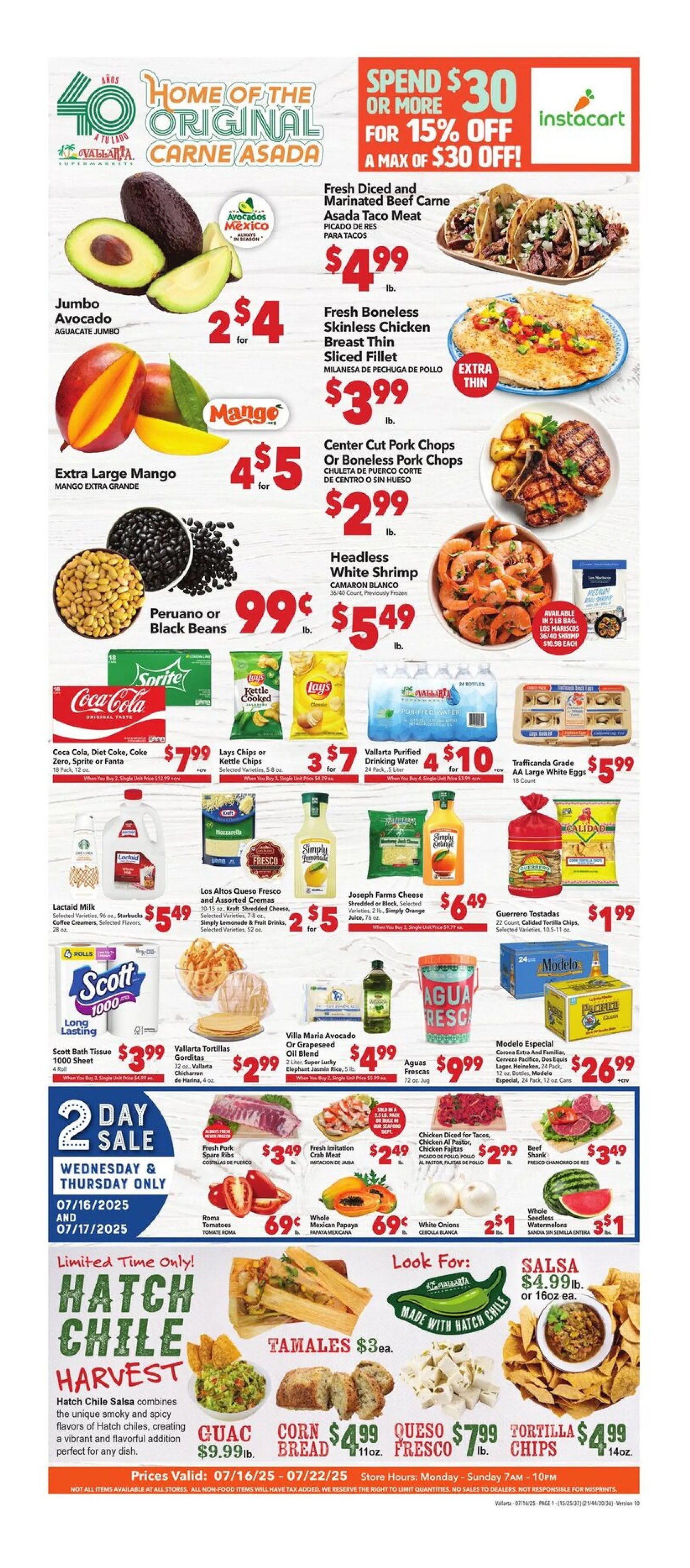 Weekly ad Vallarta weekly ads from July 16 to July 22 2025 - Page 1