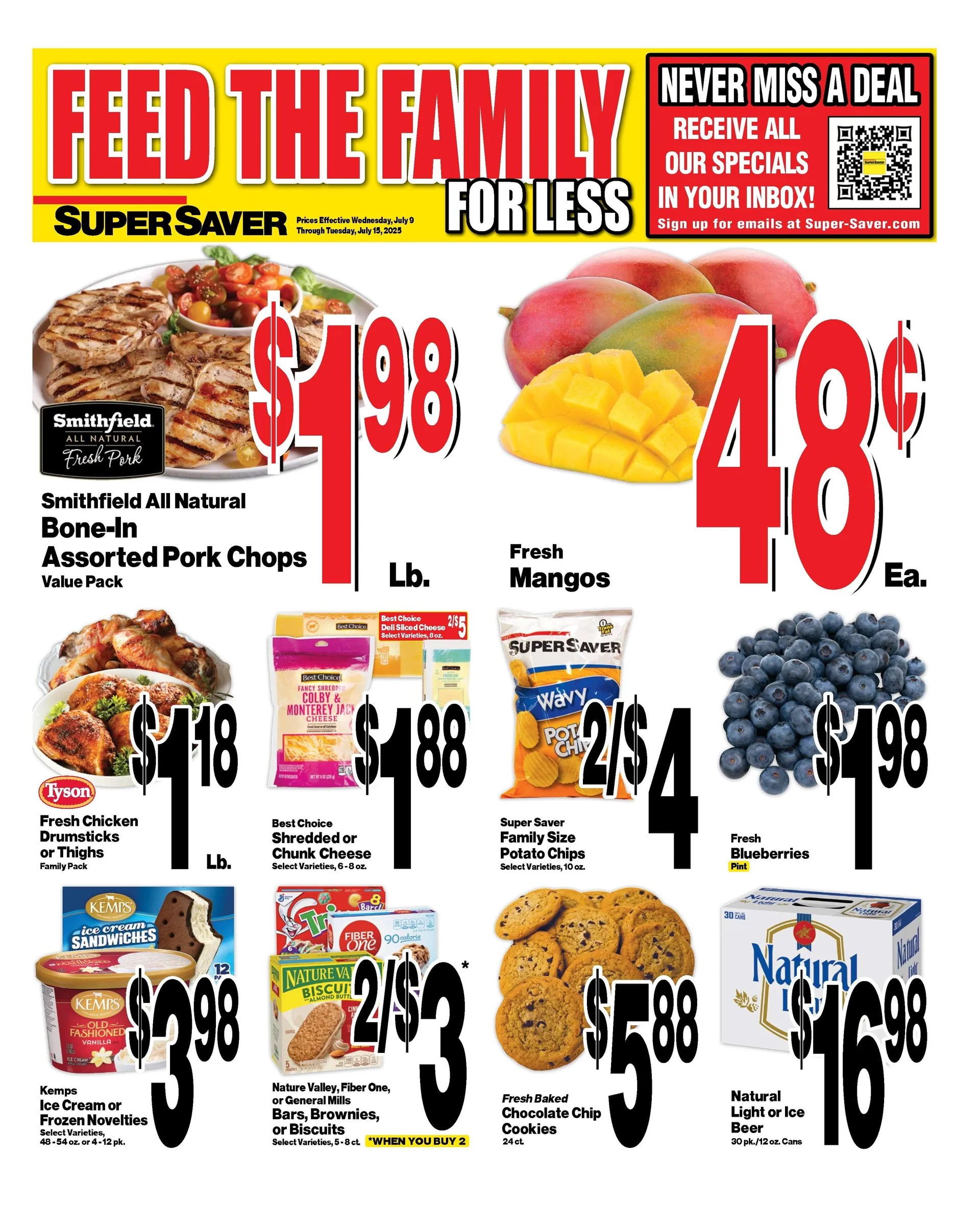 Weekly ad Super Saver Sales from July 7 to July 15 2025 - Page 1