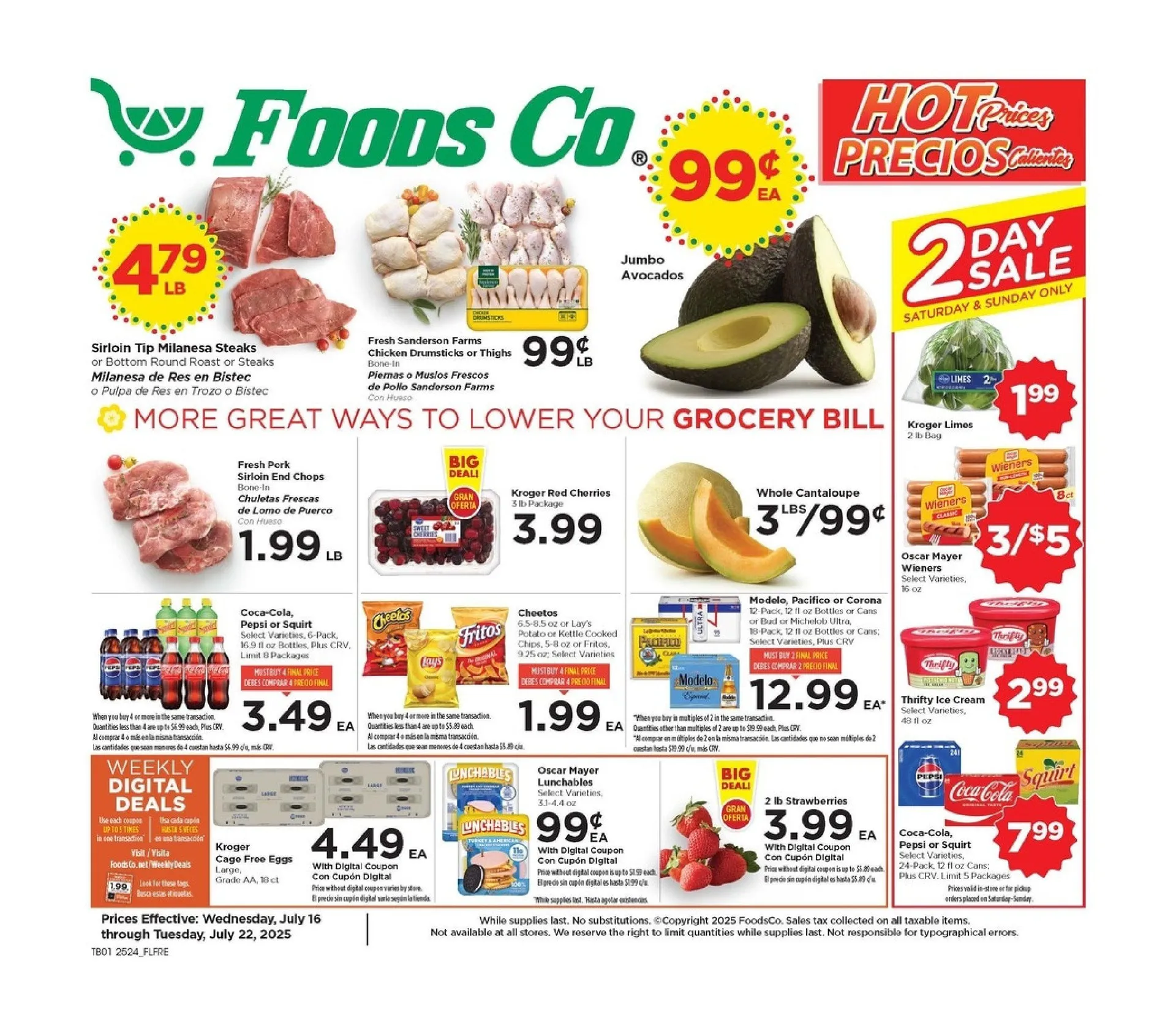 Weekly ad Foods Co. lSales from July 16 to July 22 2025 - Page 1