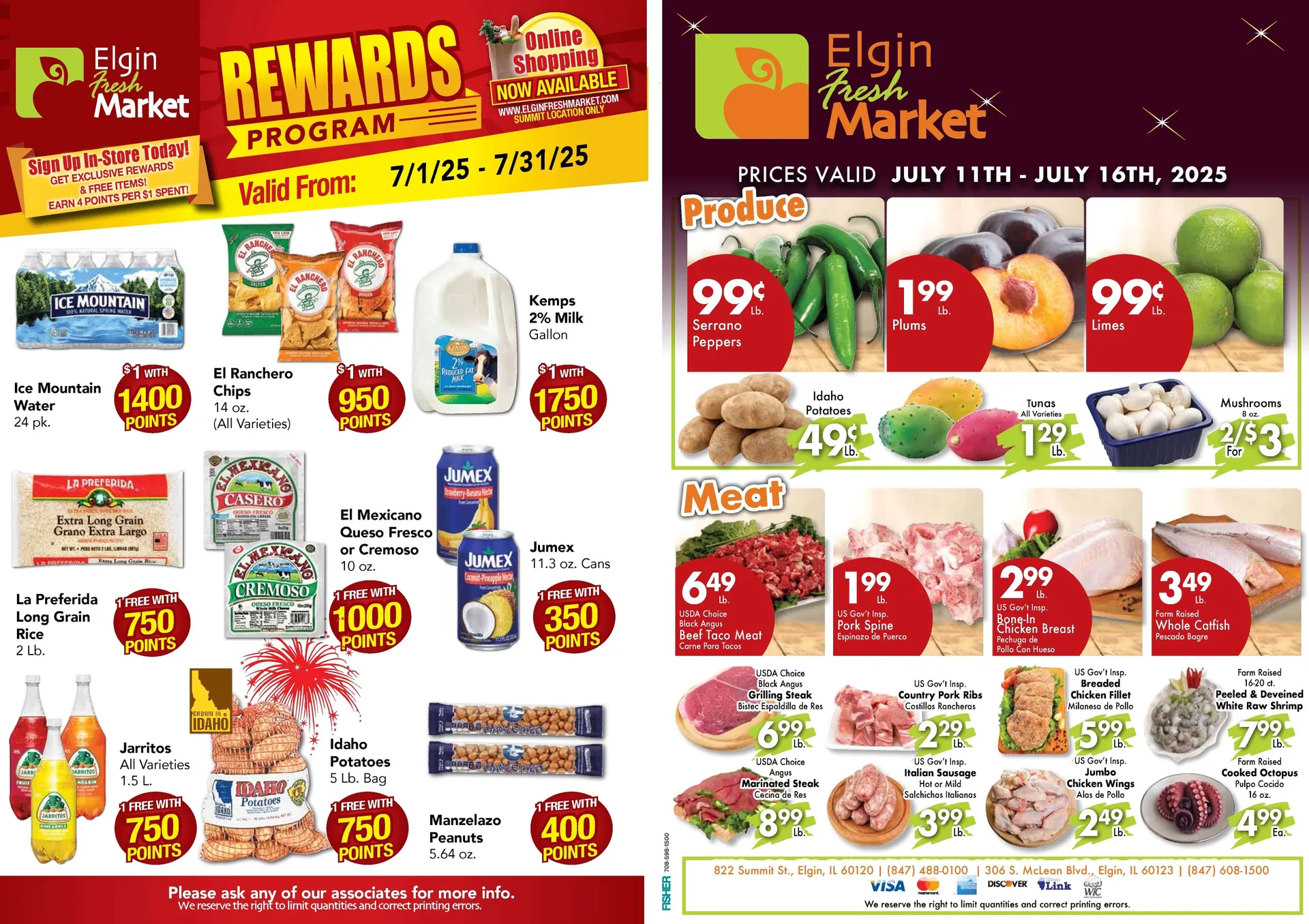Weekly ad Elgin Fresh Market weekly ads from July 11 to July 17 2025 - Page 1