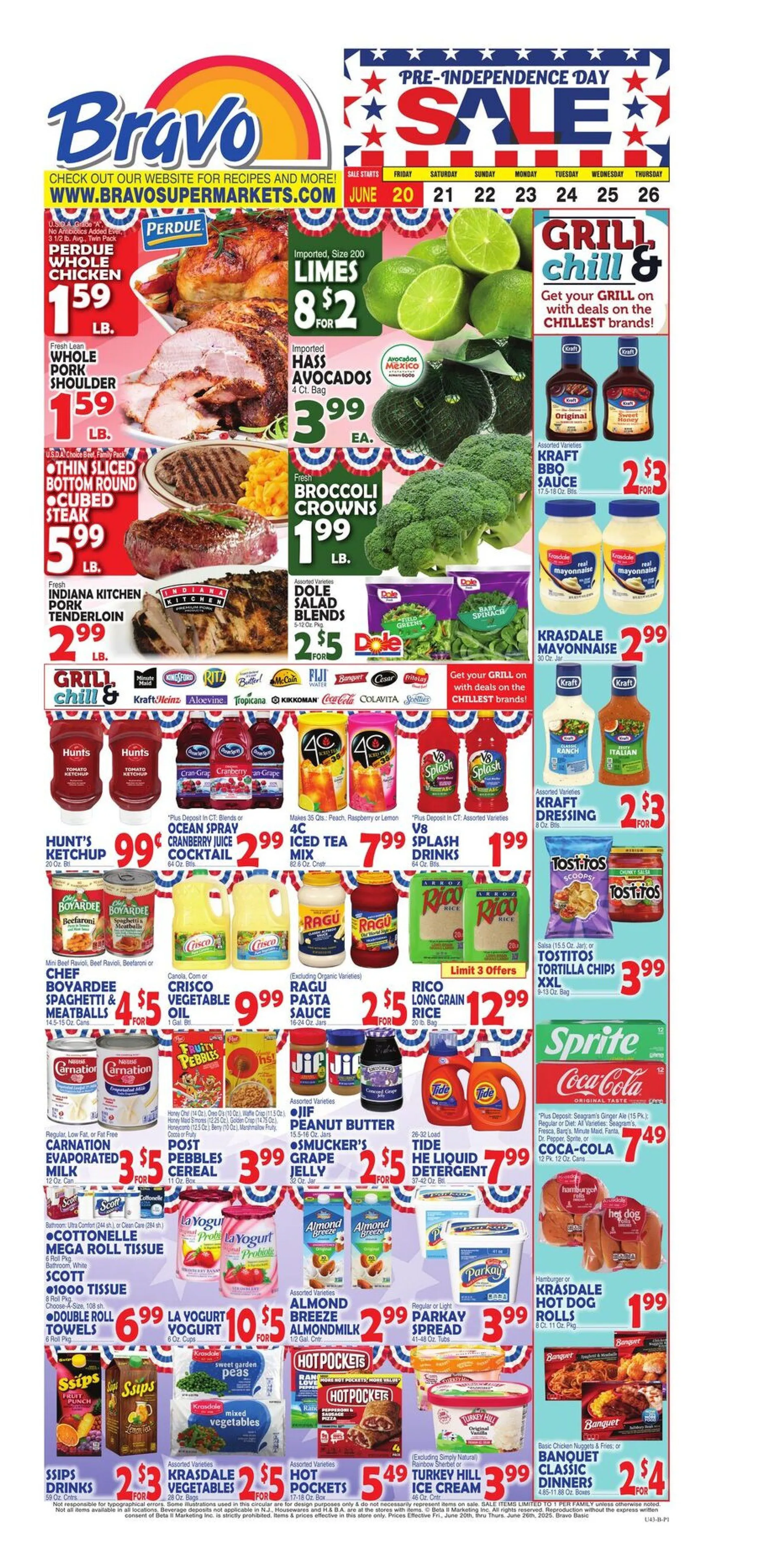 Weekly ad Bravo Supermarkets Deals from June 20 to June 26 2025 - Page 1