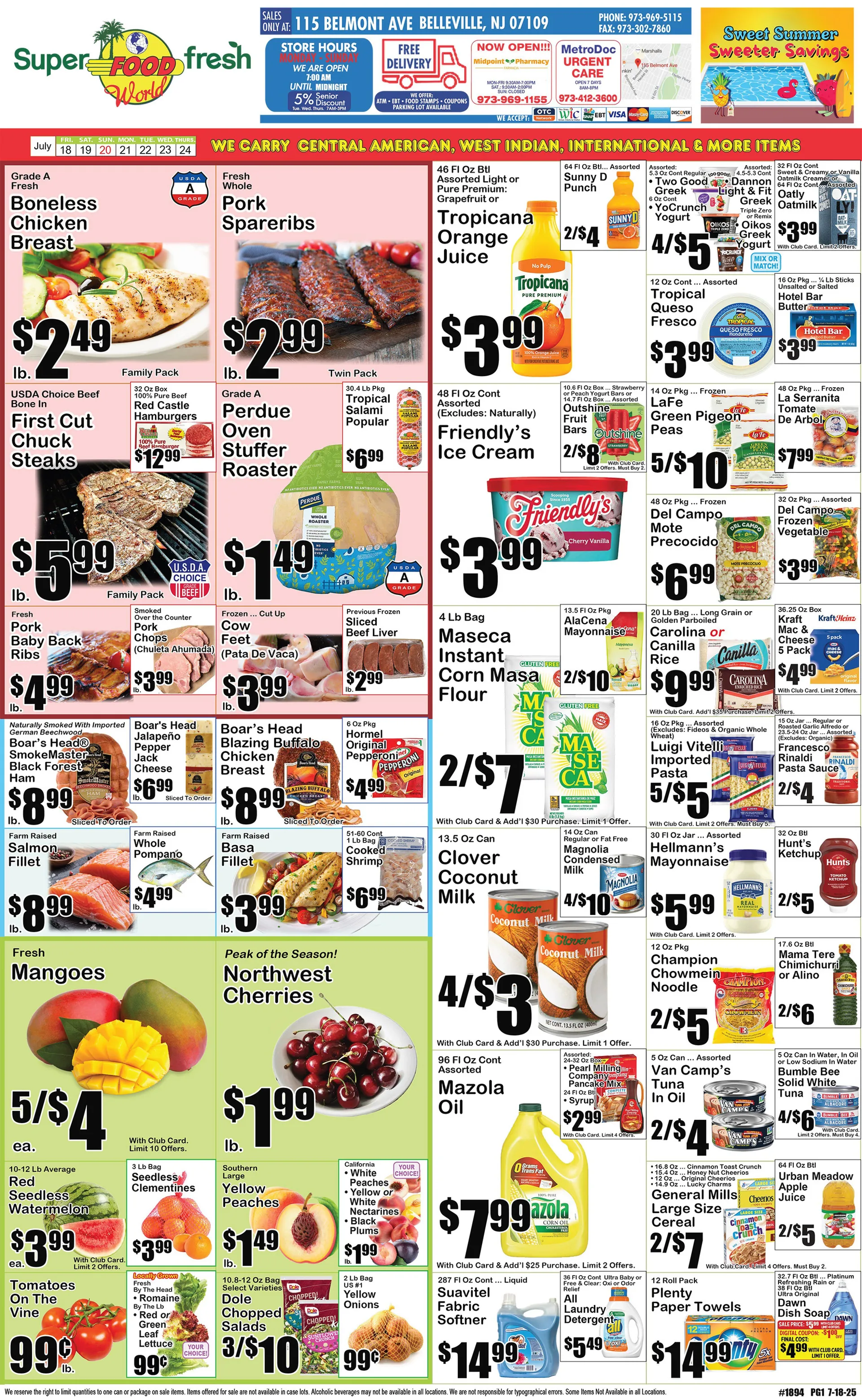 Weekly ad SuperFresh Sales from July 18 to July 24 2025 - Page 1