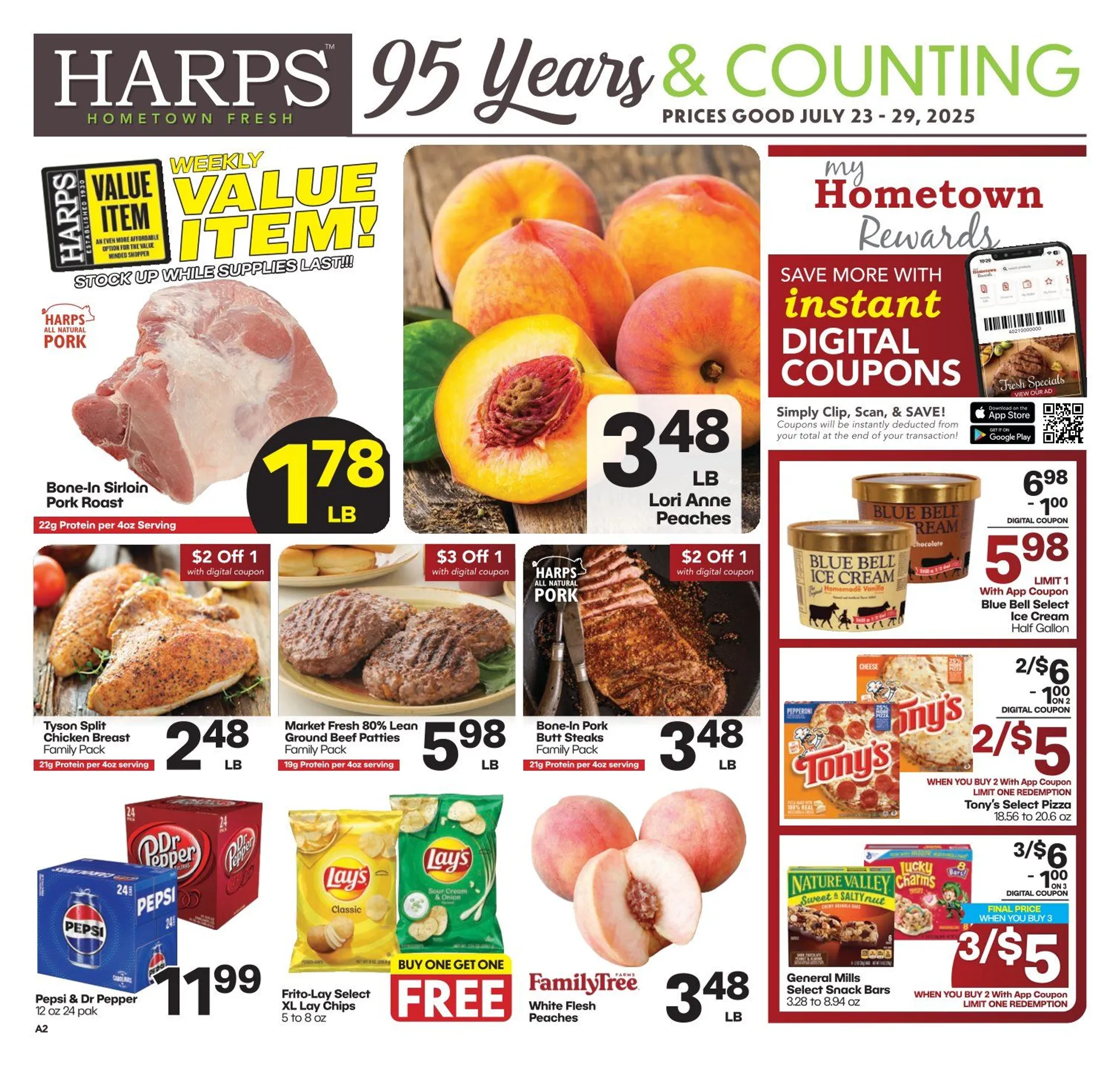 Weekly ad Harps Foods weekly ads from July 23 to July 29 2025 - Page 1