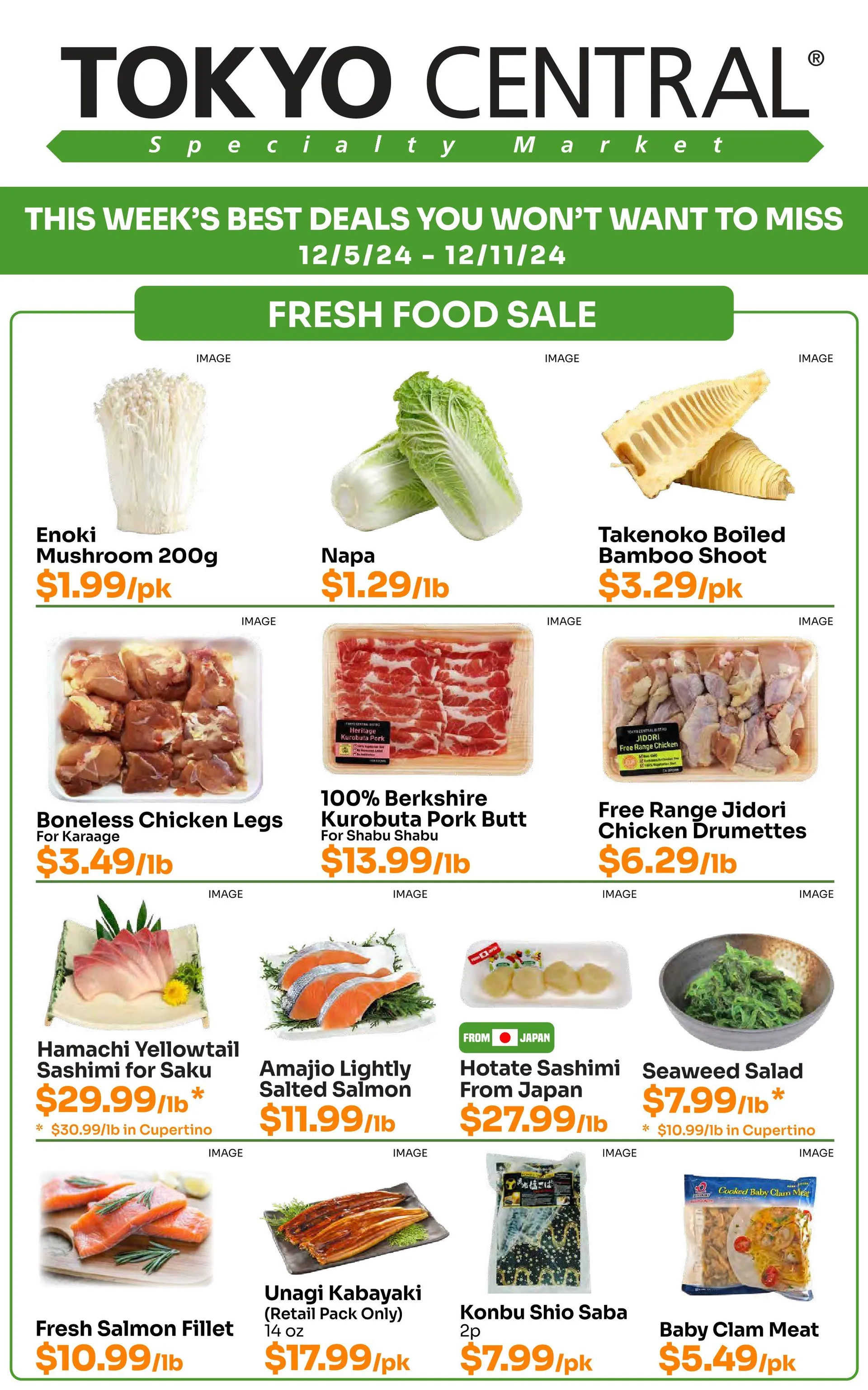 Weekly ad Tokyo Central Specialty Market Weekly Ad from December 5 to December 11 2024 - Page 