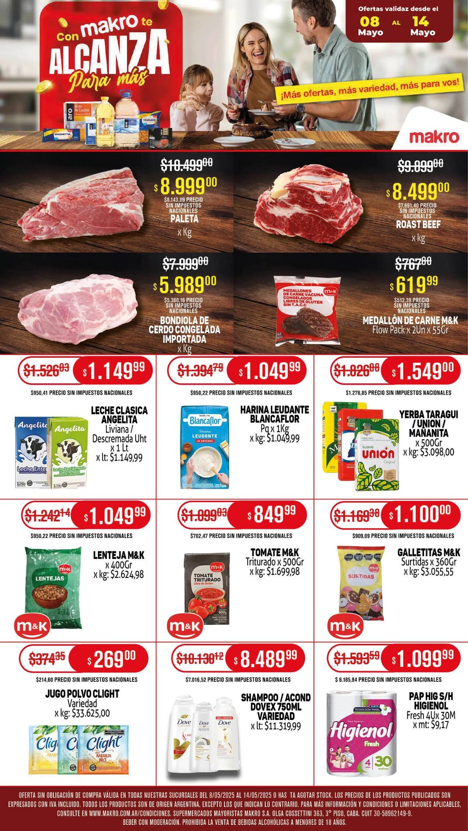 Ofertas de Ofertas Makro  8 de mayo al 14 de mayo 2025 - Página 1 del catálogo