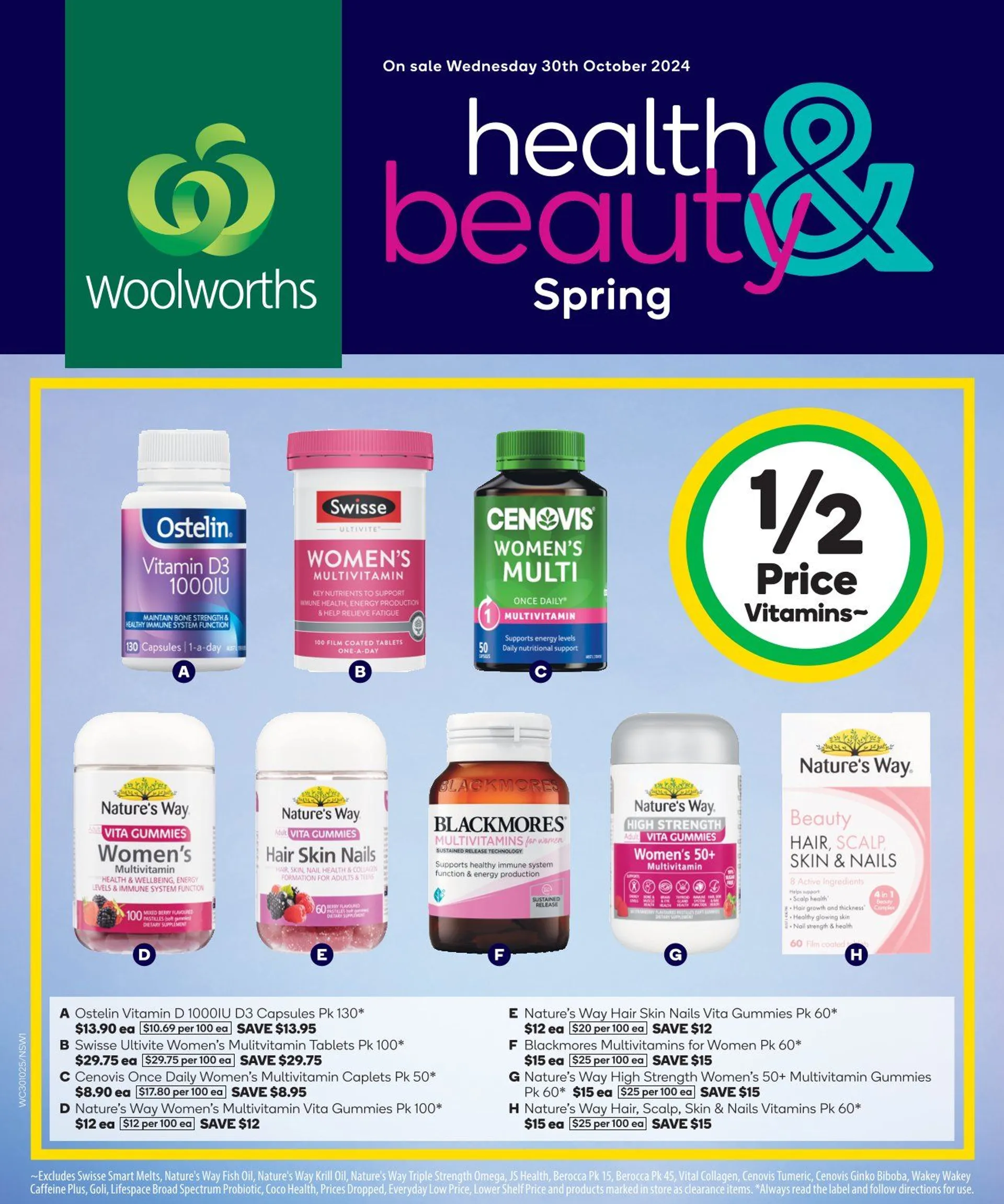 Woolworths Weekly Ad - Catalogue valid from 30 October to 30 October 2024 - page 1