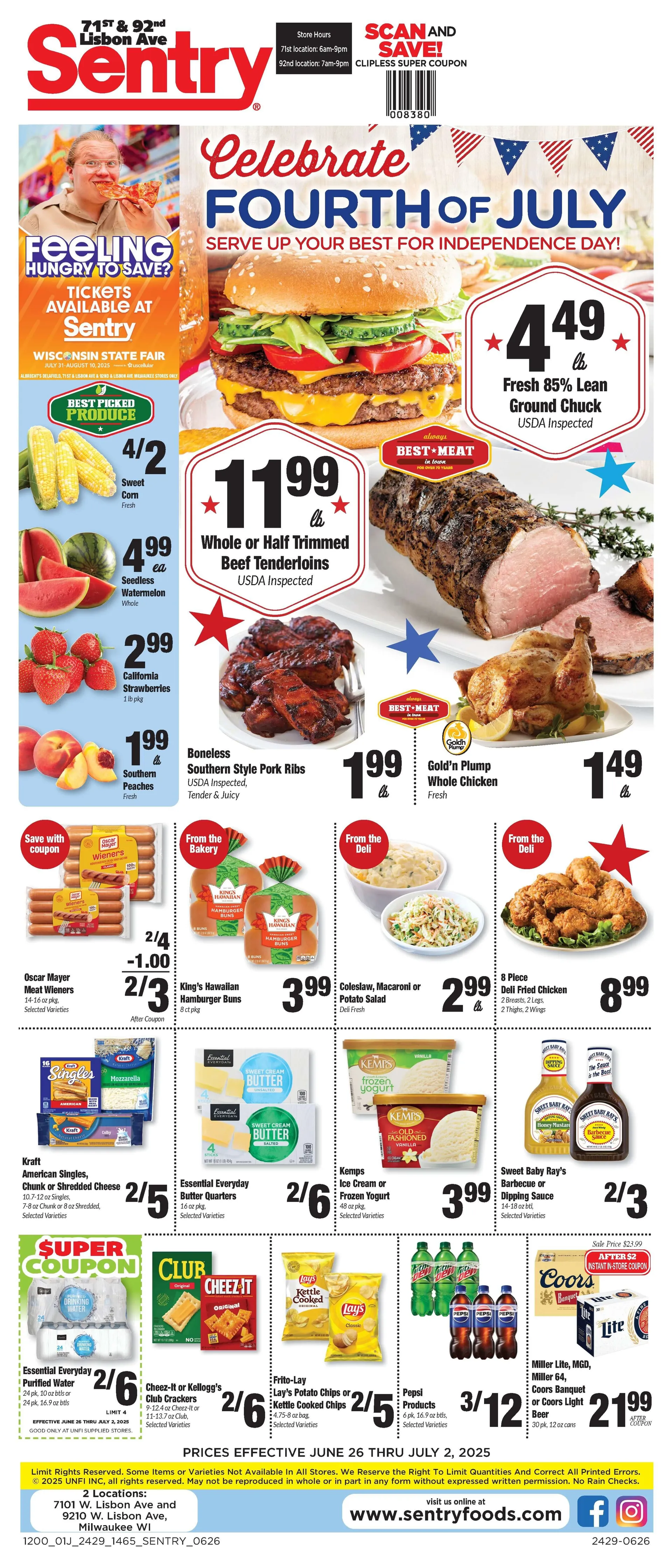 Weekly ad Sentry Foods Sales from June 26 to July 2 2025 - Page 1