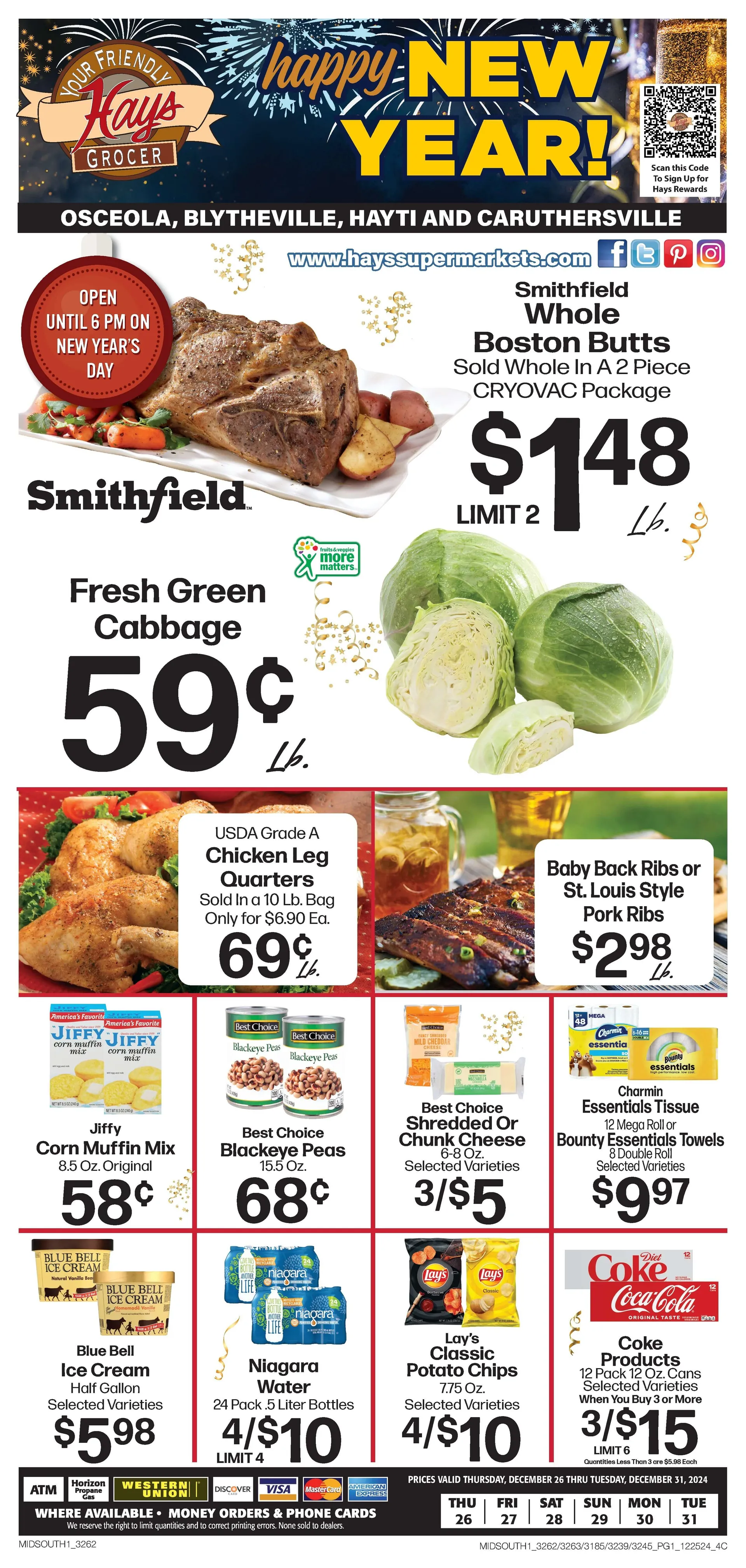 Weekly ad Hays Supermarket Deals from December 27 to December 31 2024 - Page 