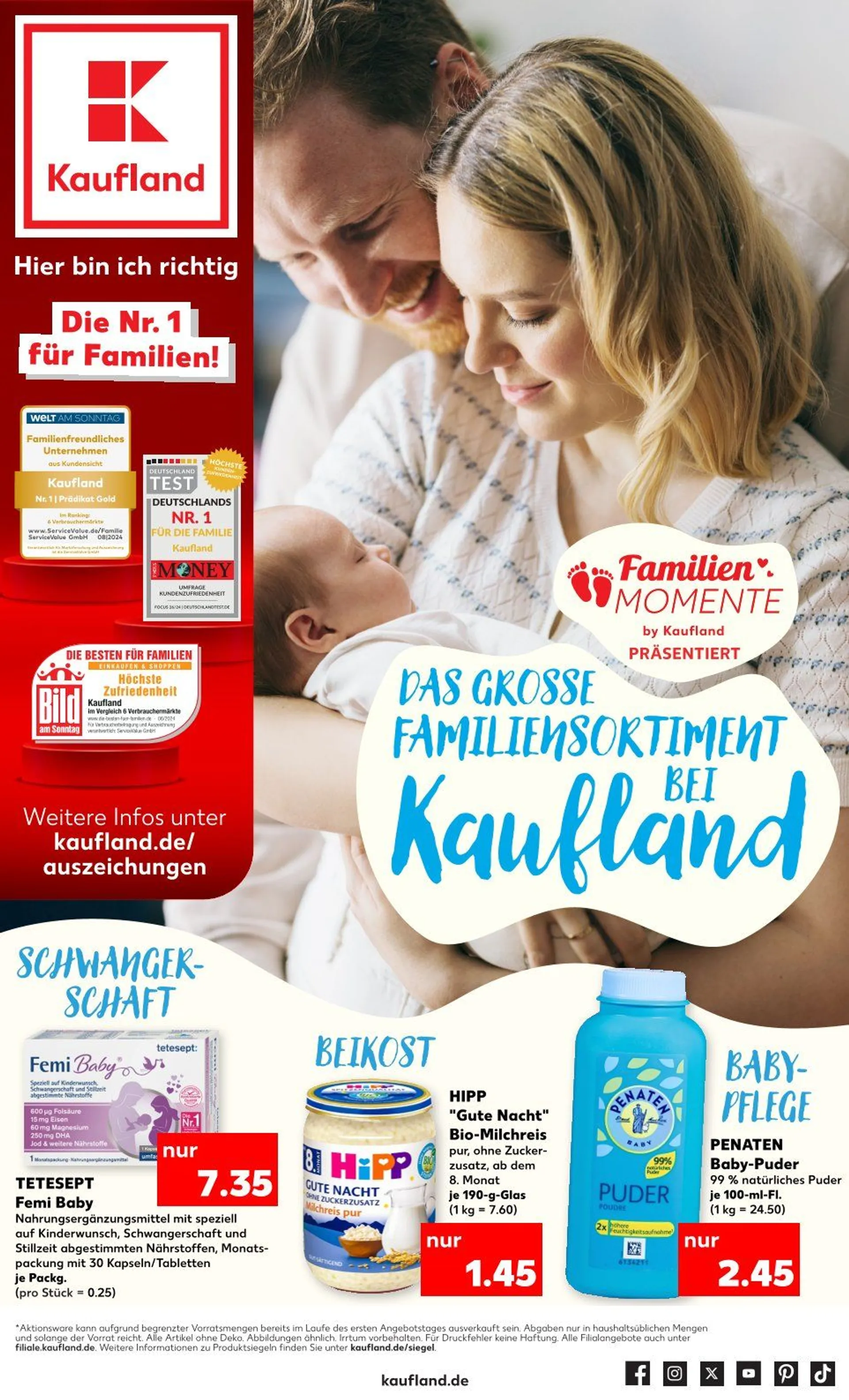 Kaufland Prospekt von 14. Oktober bis 6. November 2024 - Prospekt seite 1